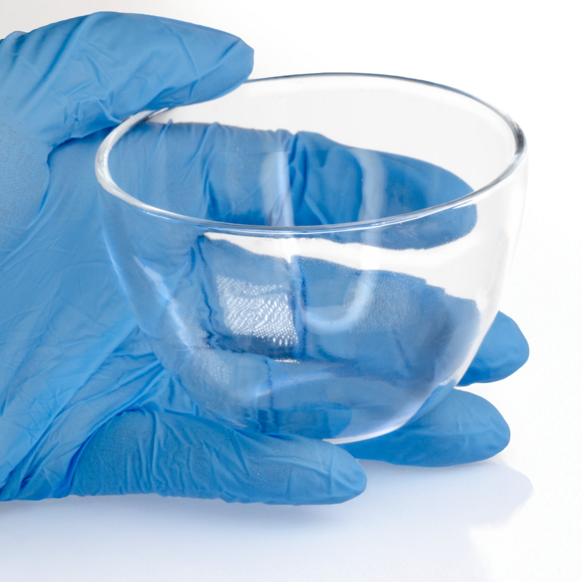 Clear Quartz Crucible for High-Temperature Applications, 150mL, 80 x 54mm