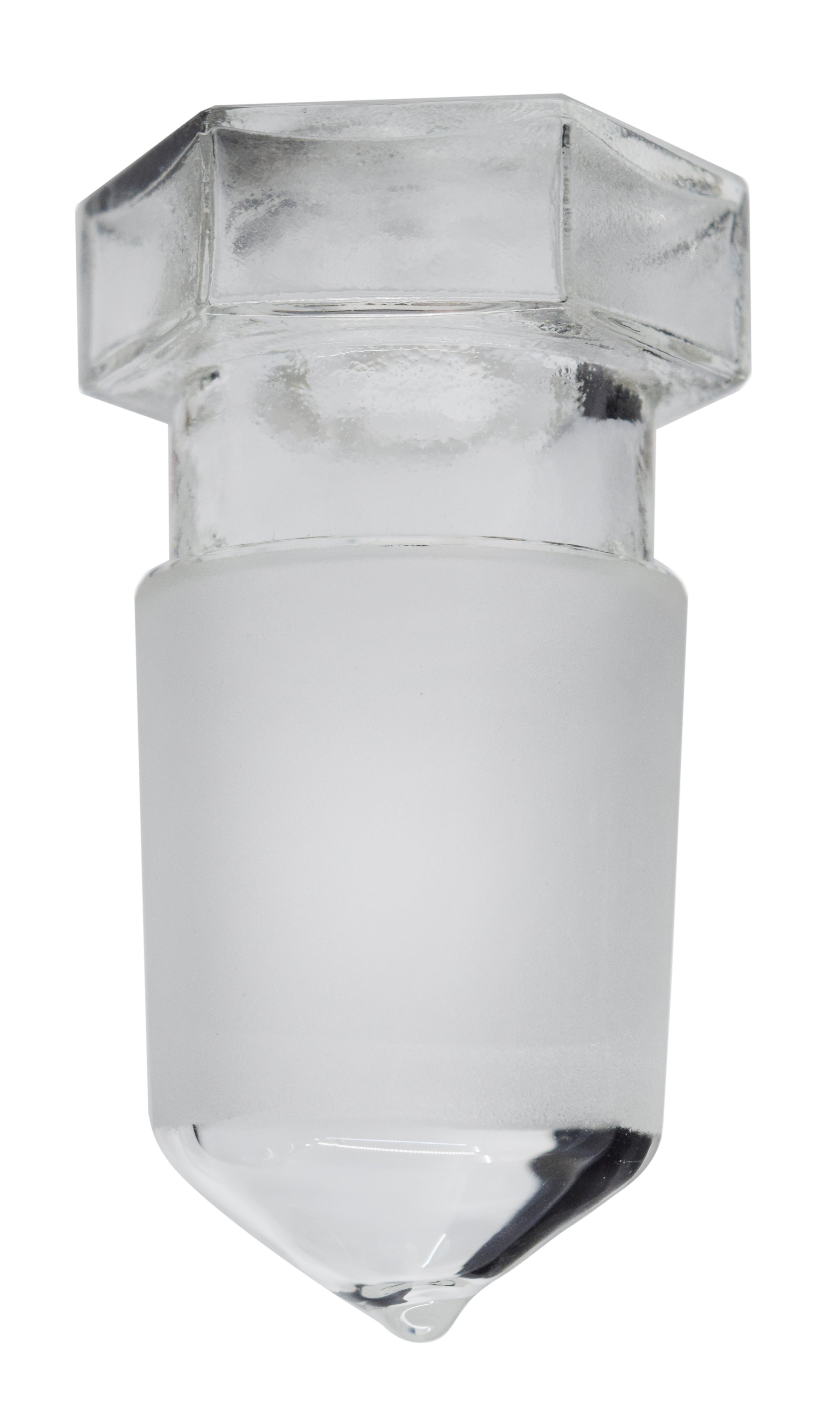Narrow Mouth Reagent Bottle with 34/35 Hexagonal Hollow Stopper, 2000mL, Borosilicate Glass