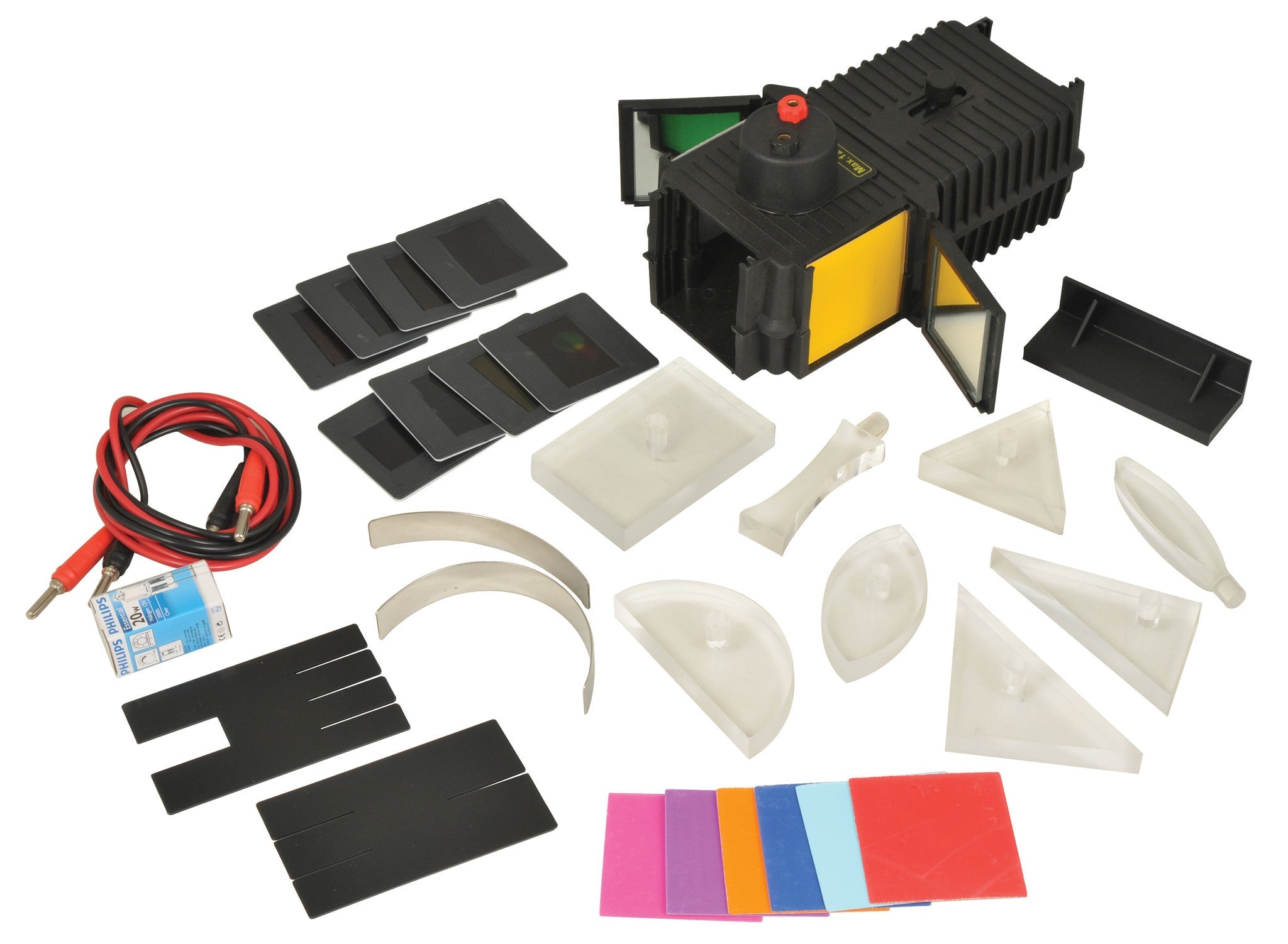 Deluxe Optics Kit with Ray Box, 29 Components