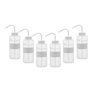 6PK Chemical Wash Bottle, No Label, 1000ml - Wide Mouth, Self Venting, Low Density Polyethylene - Performance Plastics by Eisco Labs