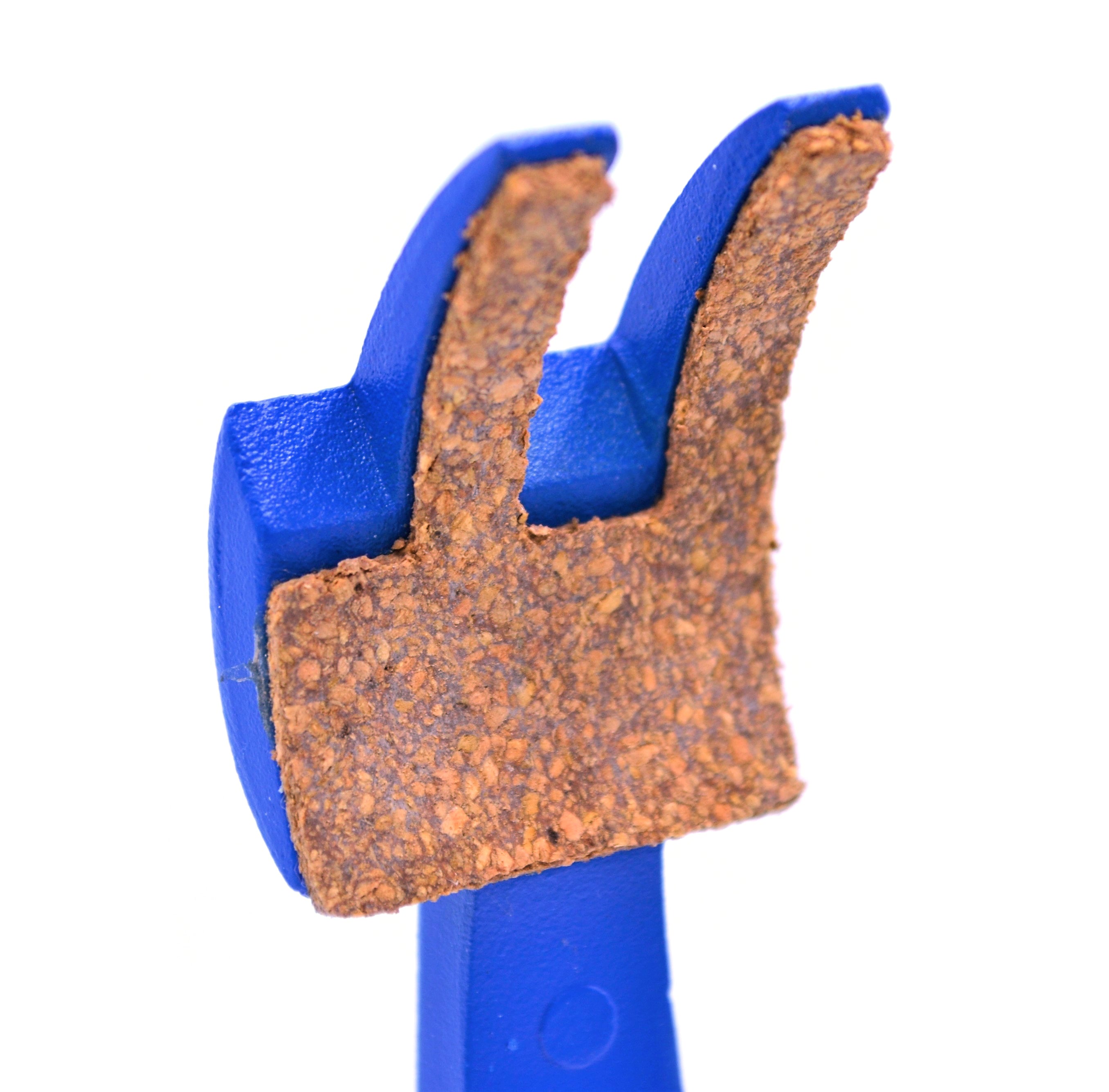 4-Prong Cork-Lined Clamp on Stainless Steel Rod, 4.1" Max