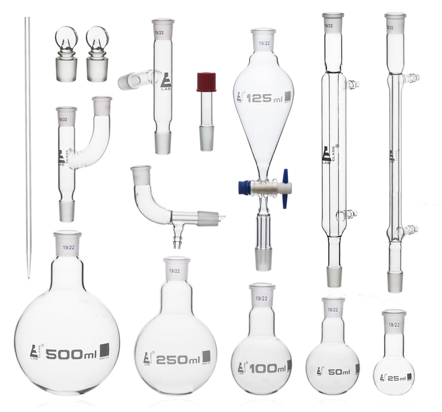 Organic Chemistry Distillation Kit, 15-Piece, 19/22 Joints