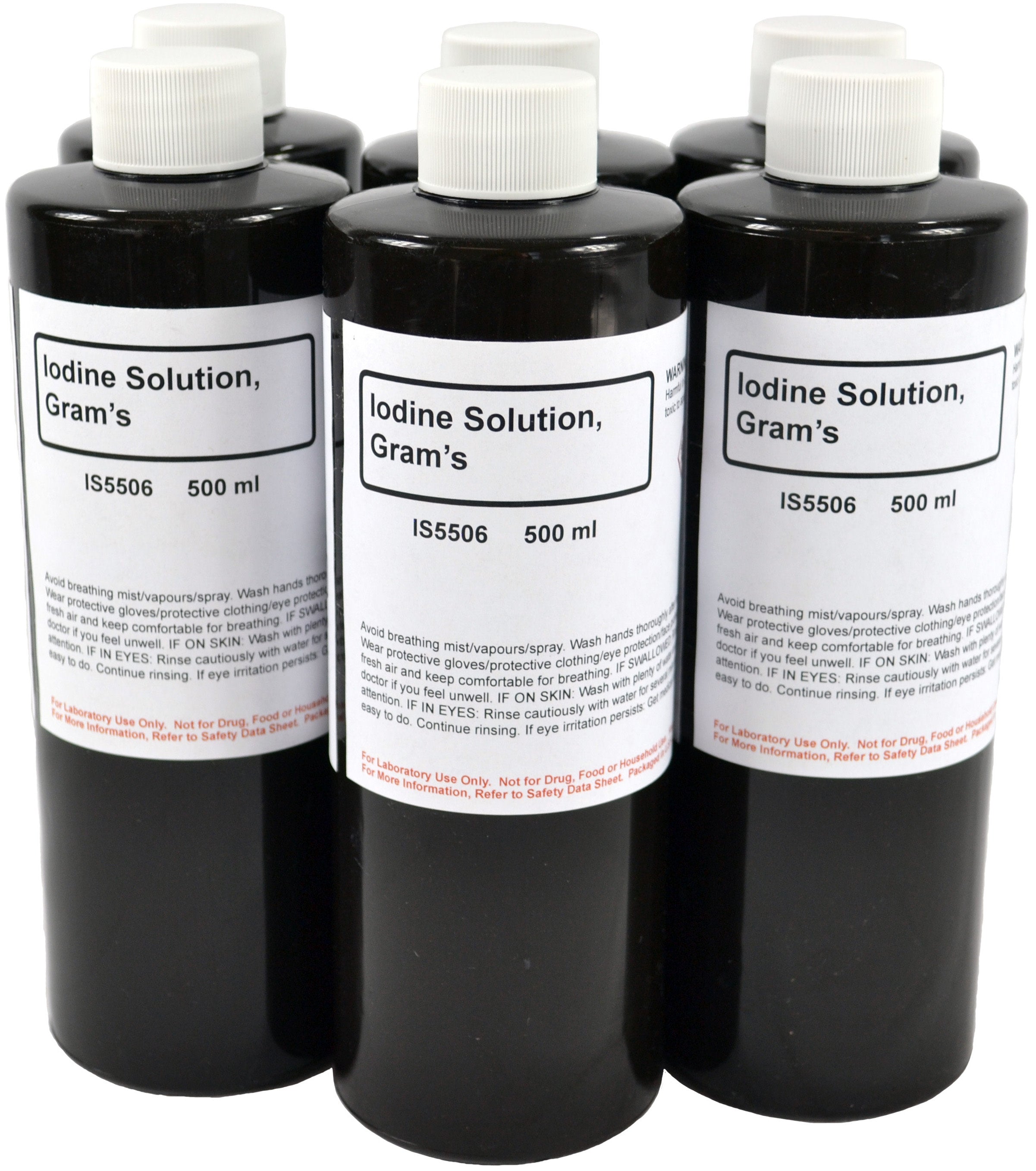 Innovating Science - Gram's Iodine Solution, 500mL, 1.8% Iodine-Potassium Iodide Staining Agent for Laboratory and Educational Use