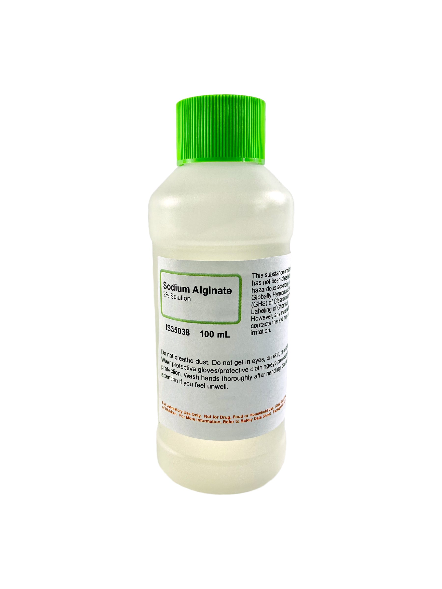 Laboratory Grade Sodium Alginate Solution for Casting, 2%, 100mL