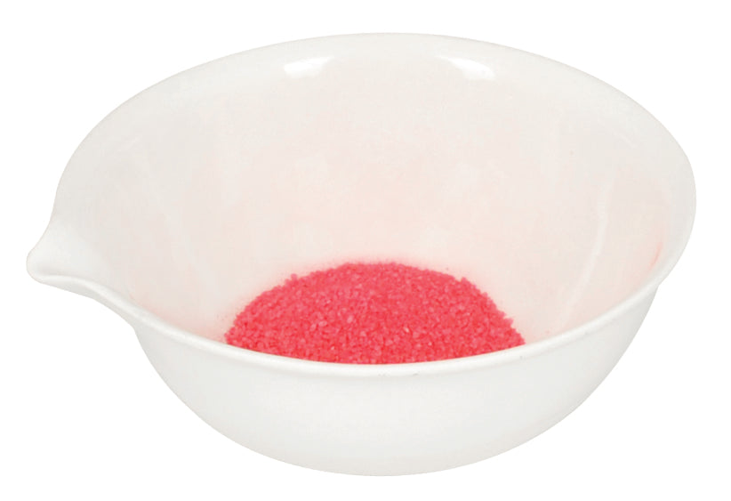 Round Form Porcelain Evaporating Dish with Spout