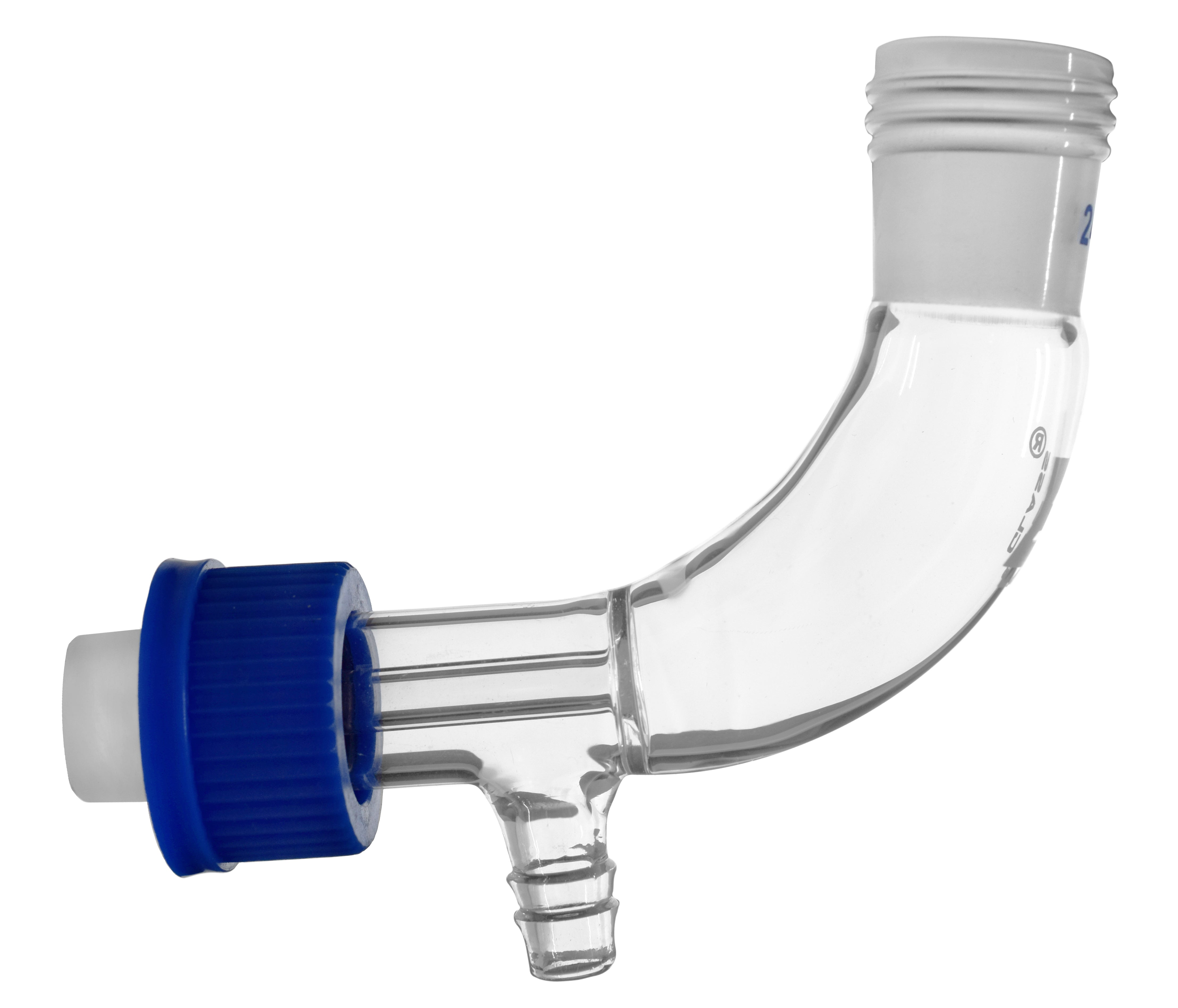 Vacuum Receiver Adapter with Screw-Thread Joint, 24/29, 60mm, Borosilicate Glass