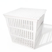 Polypropylene Autoclavable Test Tube Basket with Cover, 9 x 9 x 9"