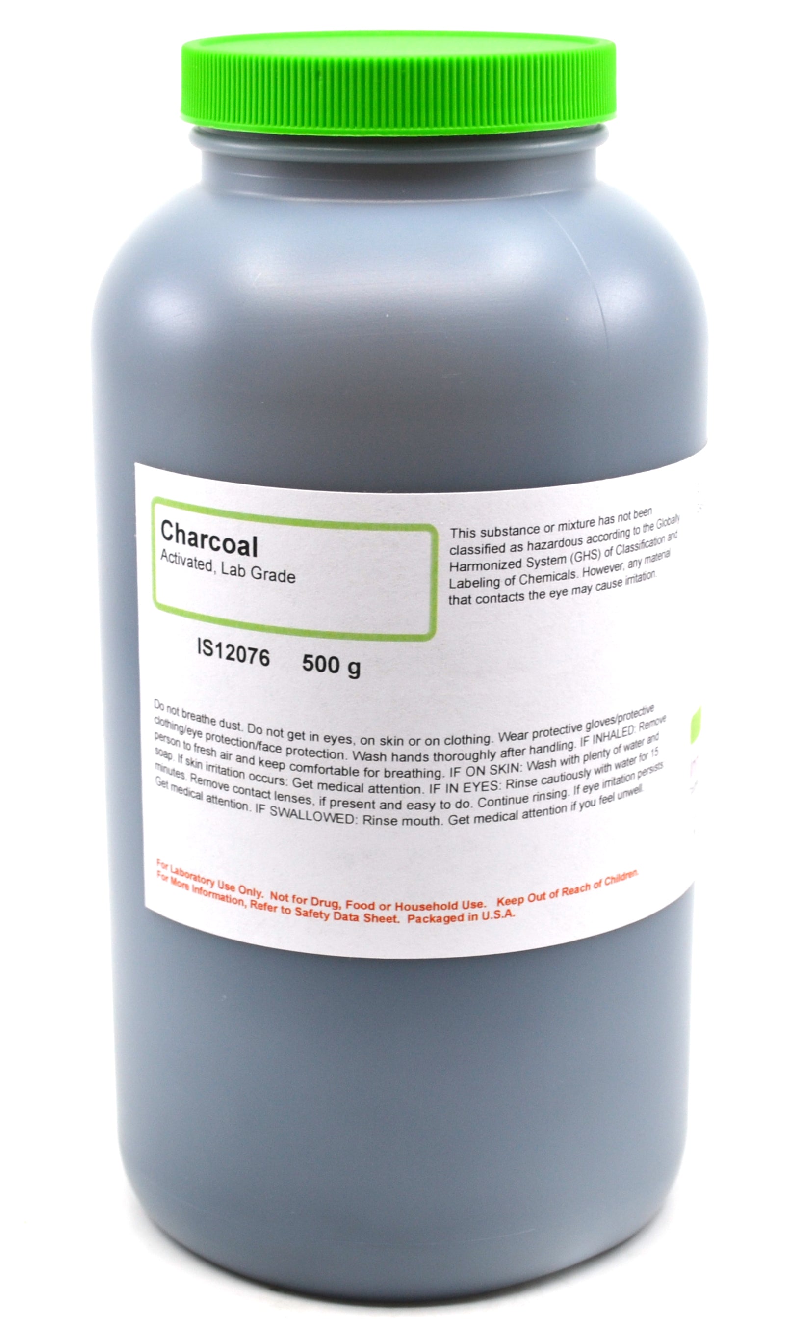 Laboratory Grade Activated Charcoal, 500g