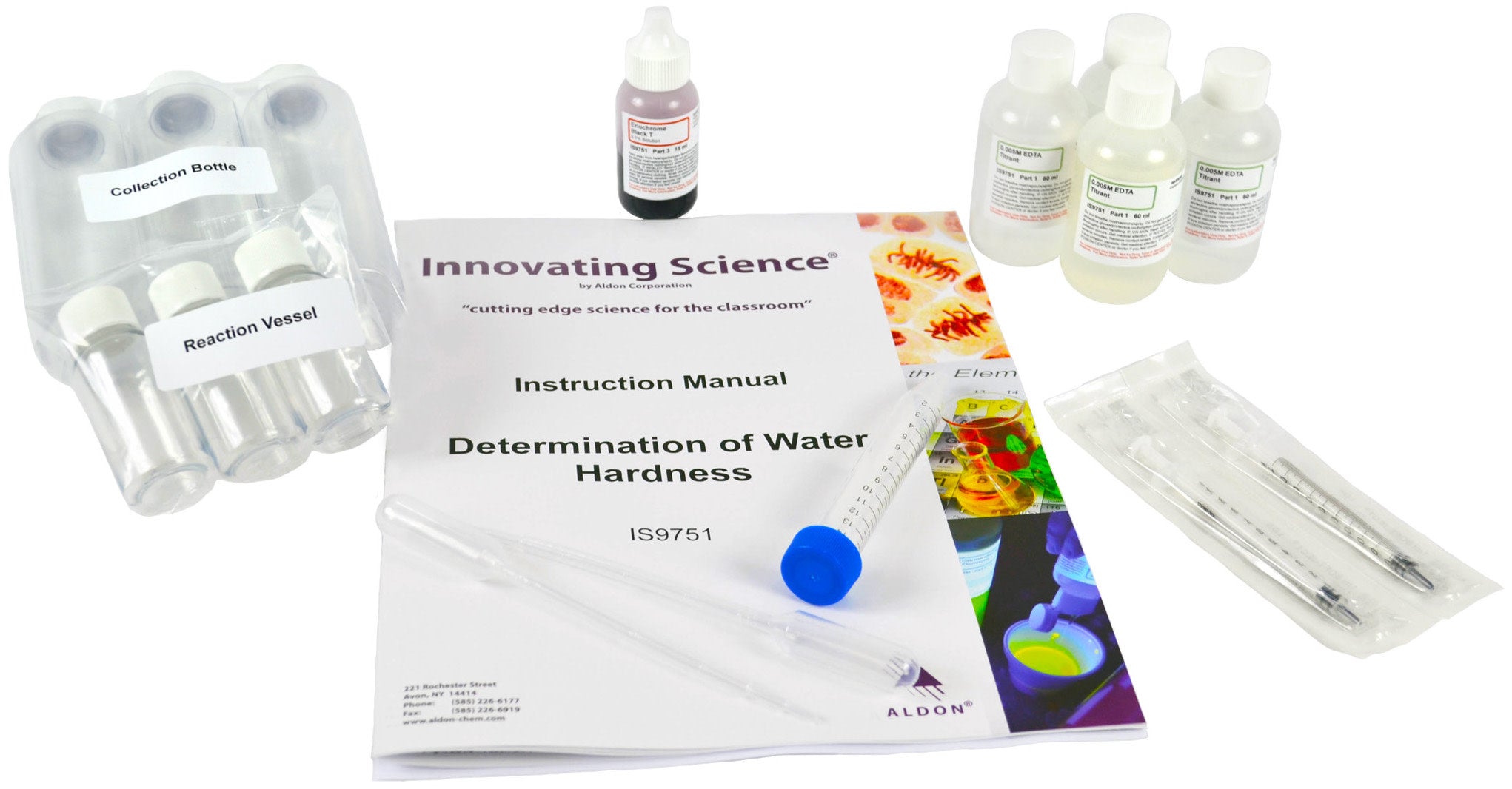 Portable Water Hardness Determination Kit for 40 Tests