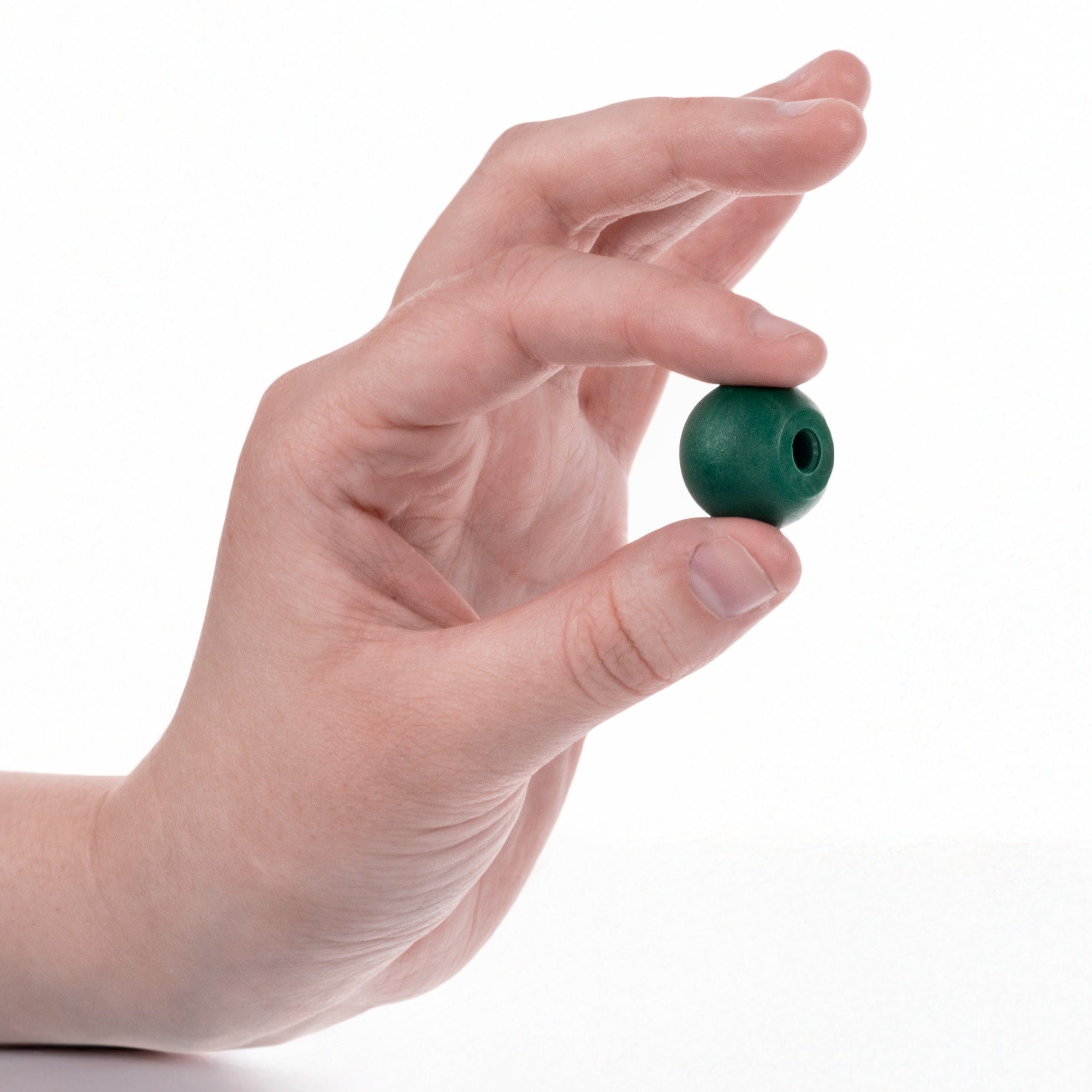 Green Molecular Model Atom, 2cm, 1 Hole, 10-Pack