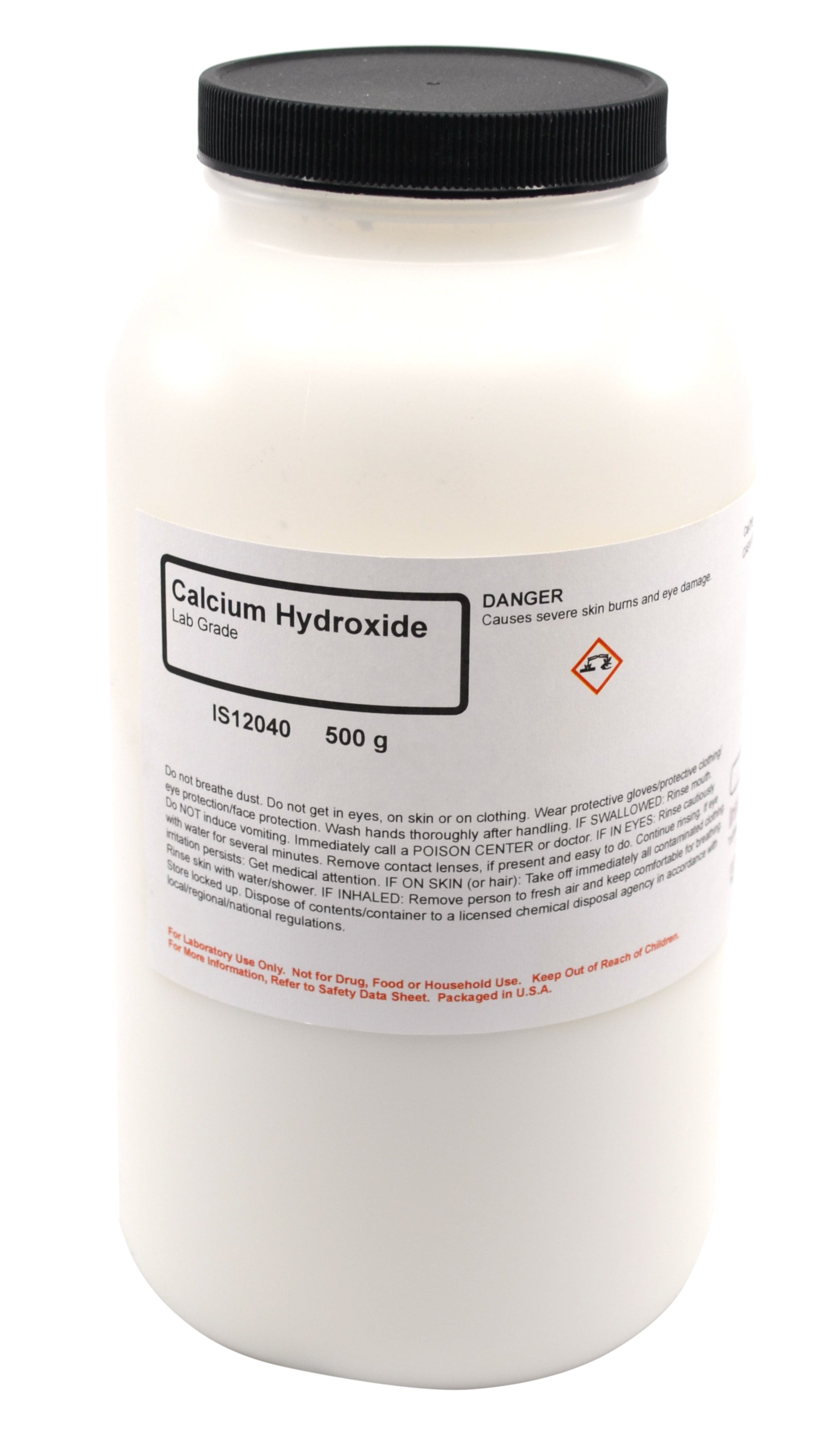 Laboratory Grade Calcium Hydroxide, 500g