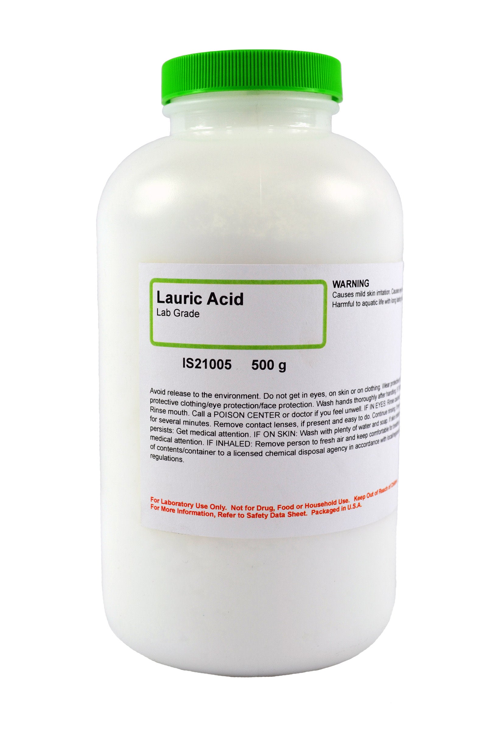 Laboratory Grade Lauric Acid, 500g