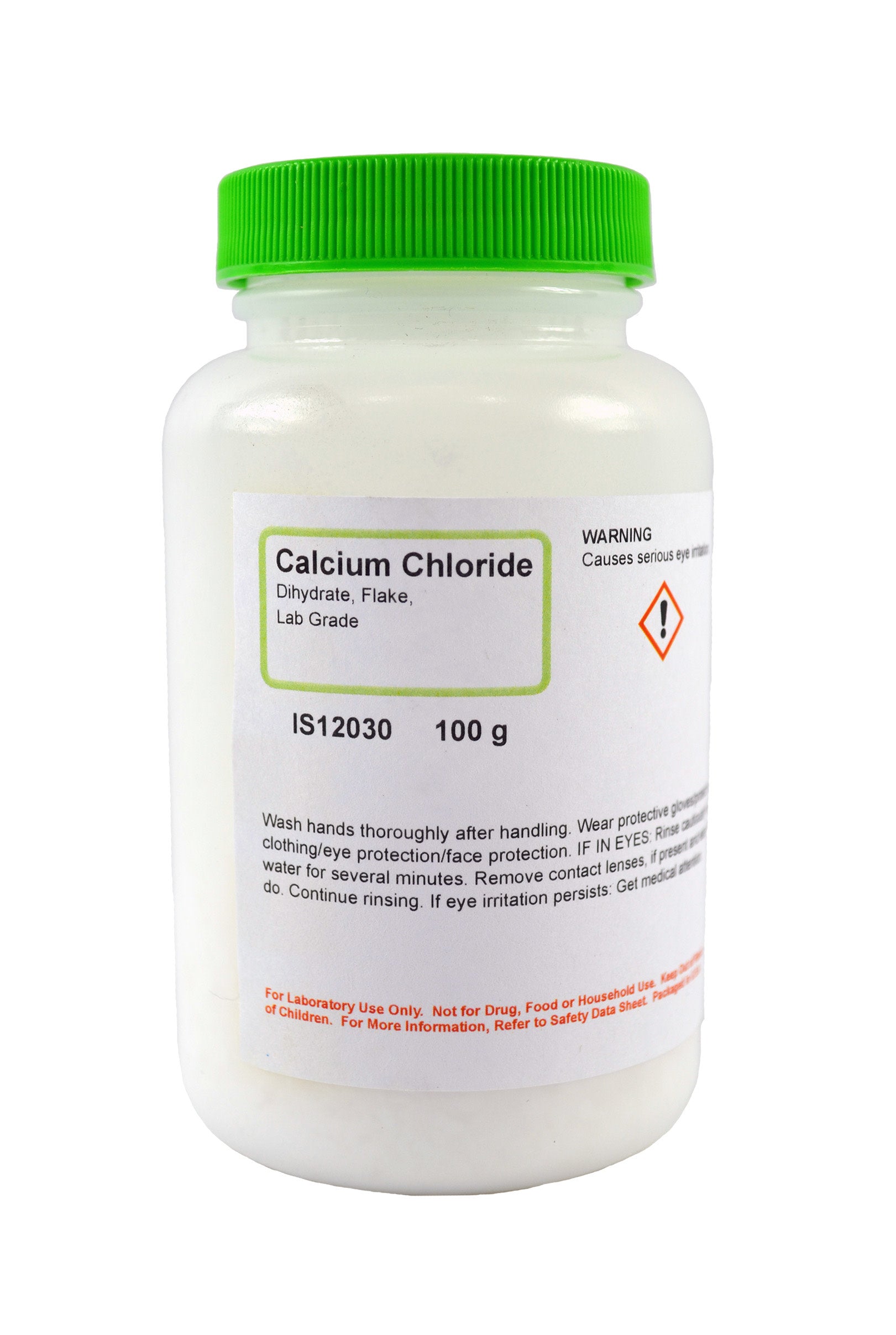 Laboratory Grade Calcium Chloride Dihydrate Flake, 100g