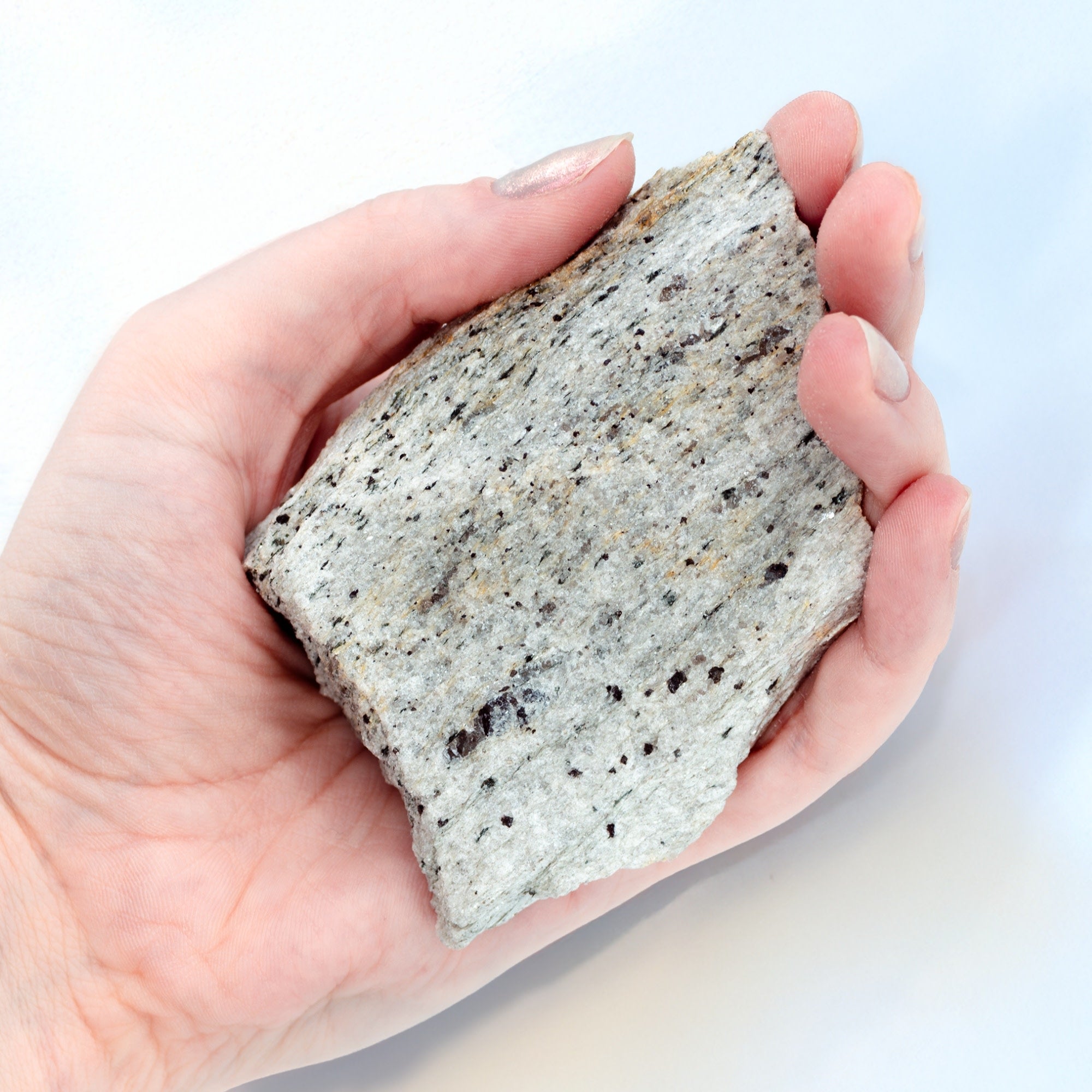 Raw Mica Schist Metamorphic Rock Hand Sample, Approx 3 inch