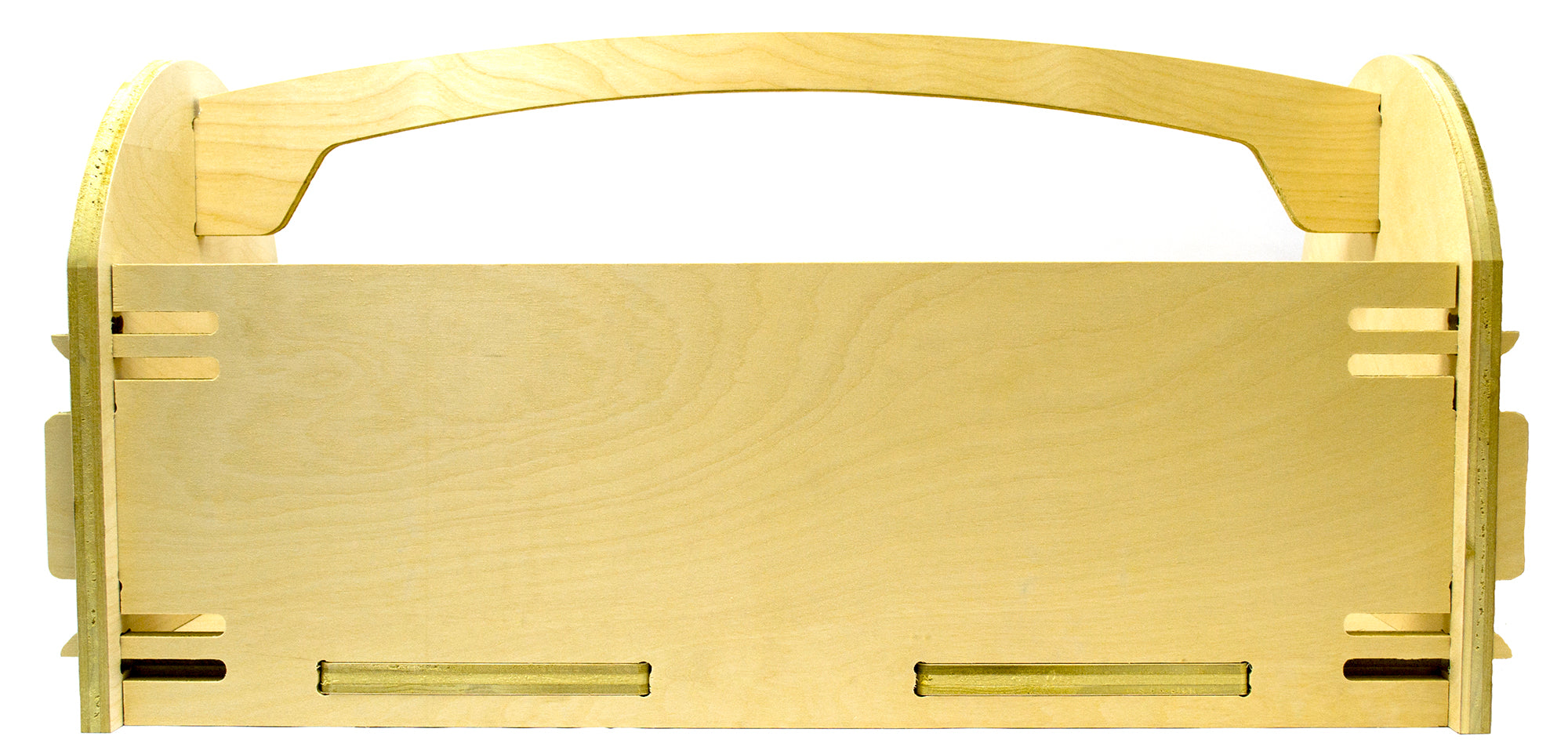 Classic American Unfinished Wooden Toolbox, 22.25 x 10 x 10.5 inch