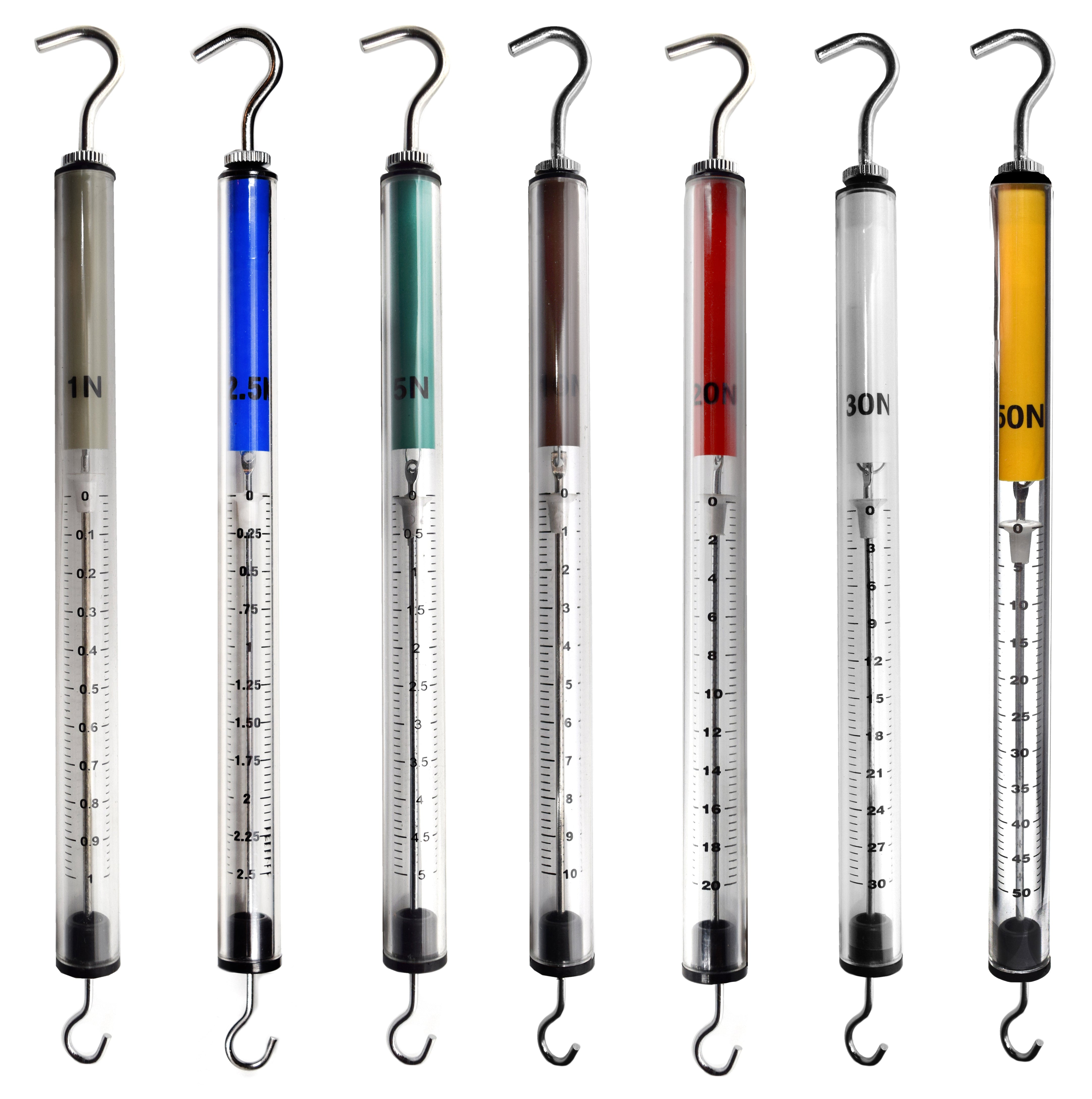 7-Piece Plastic Economy Dynamometer Set with Color Coding