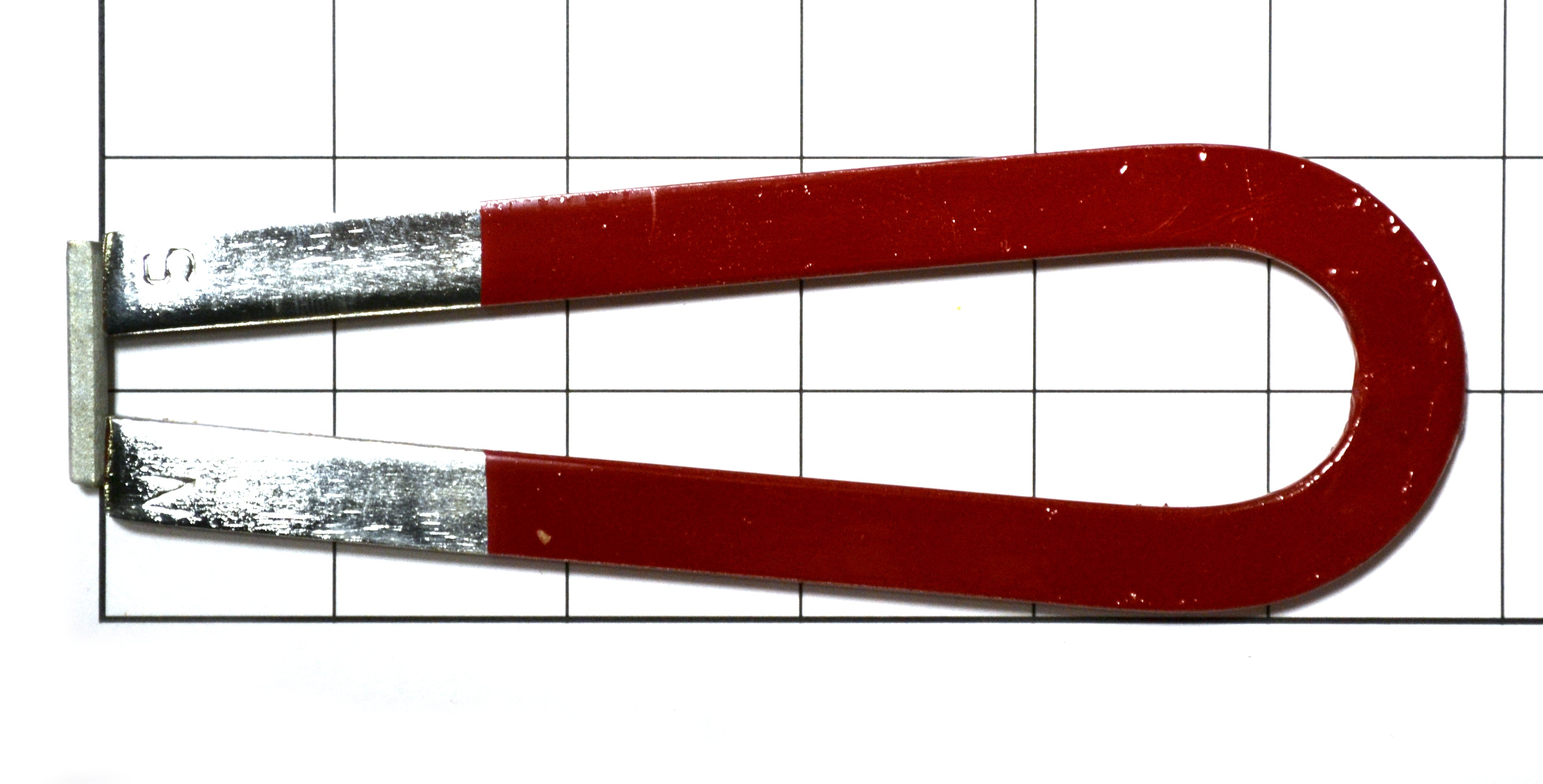 Chrome Steel Horseshoe Magnet, 5.75 x 2"