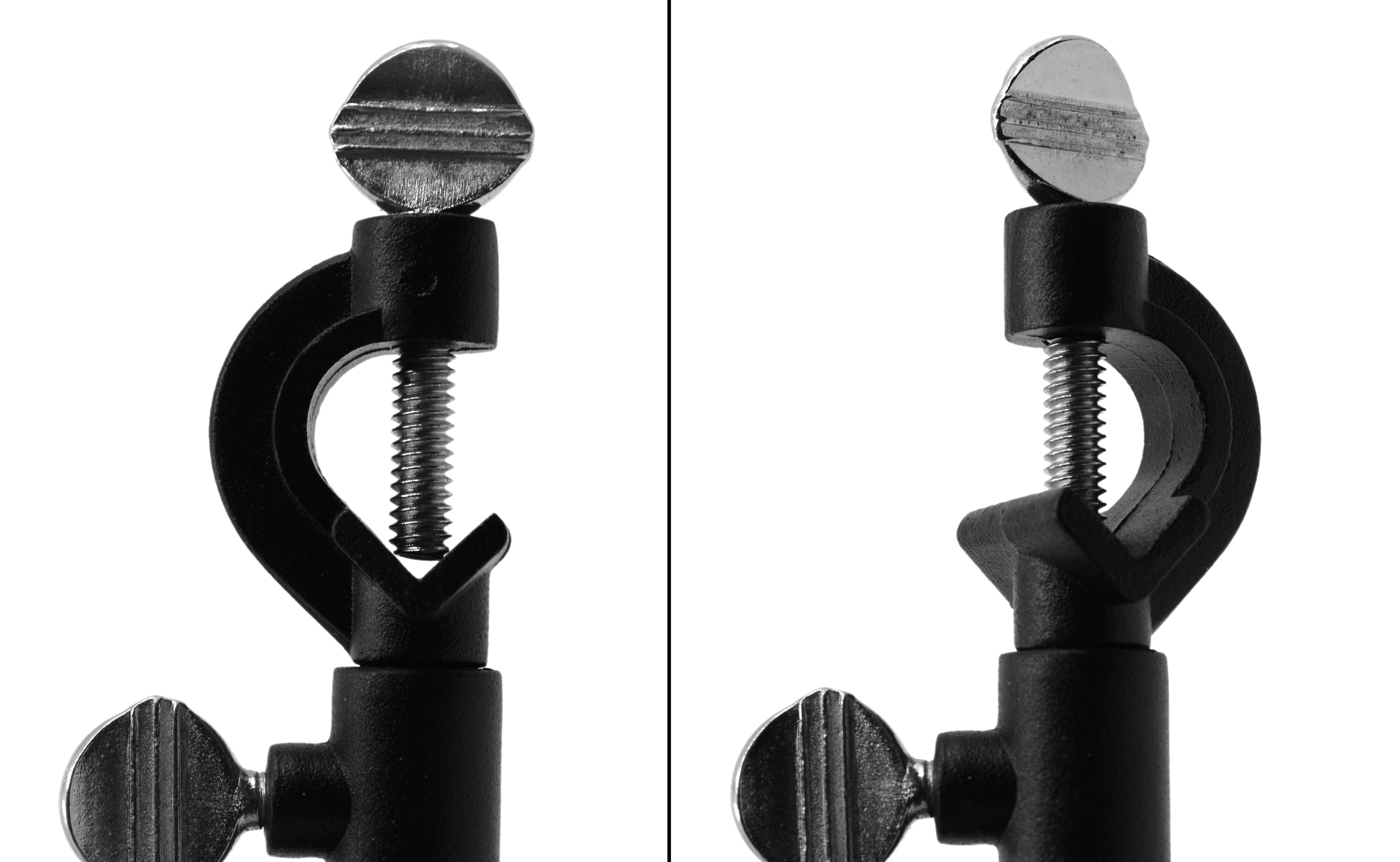 Premium Swivel Boss Head with 360° Rotation, Black, 16mm Rods