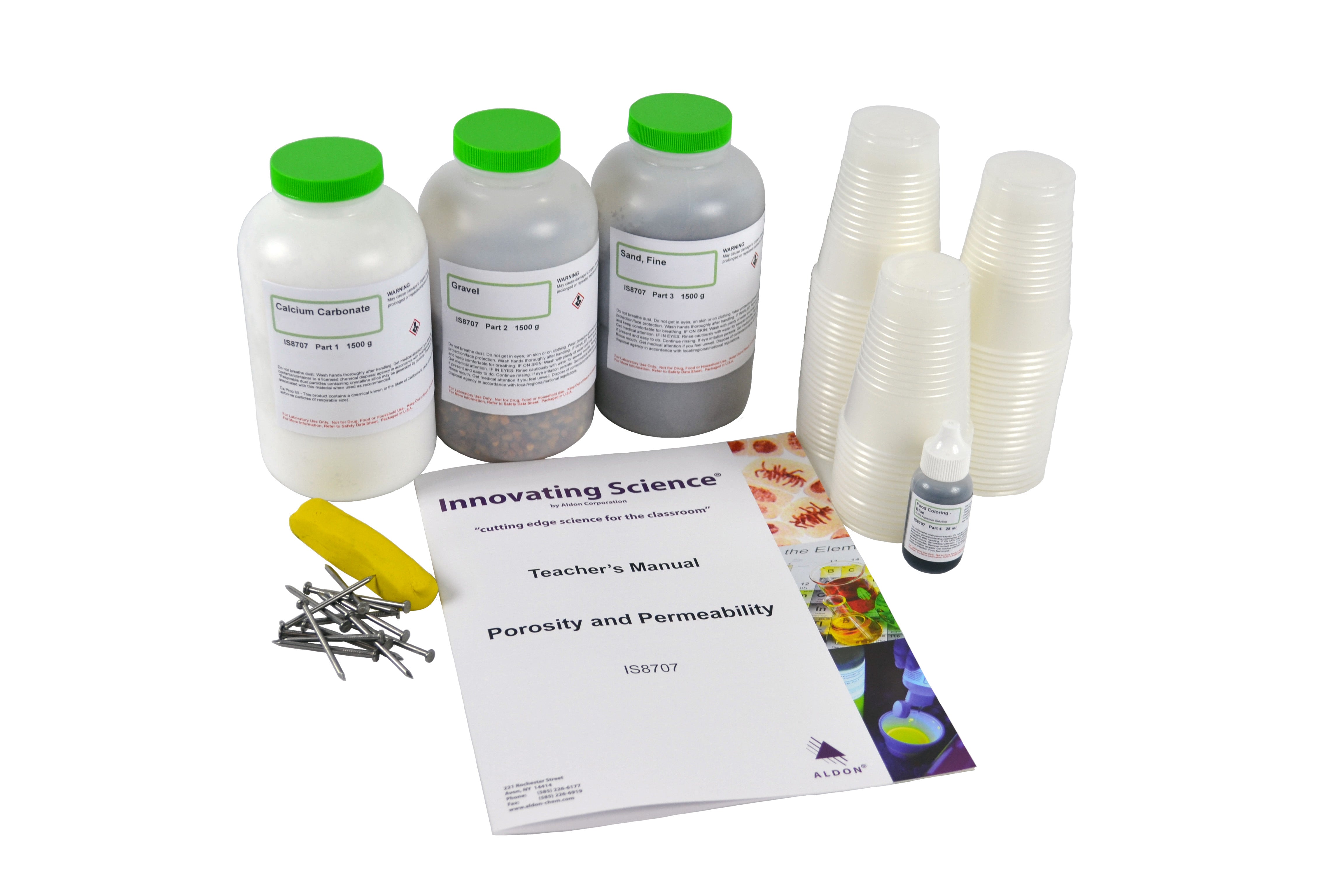 Porosity and Permeability Lab Activity Kit for 15 Groups