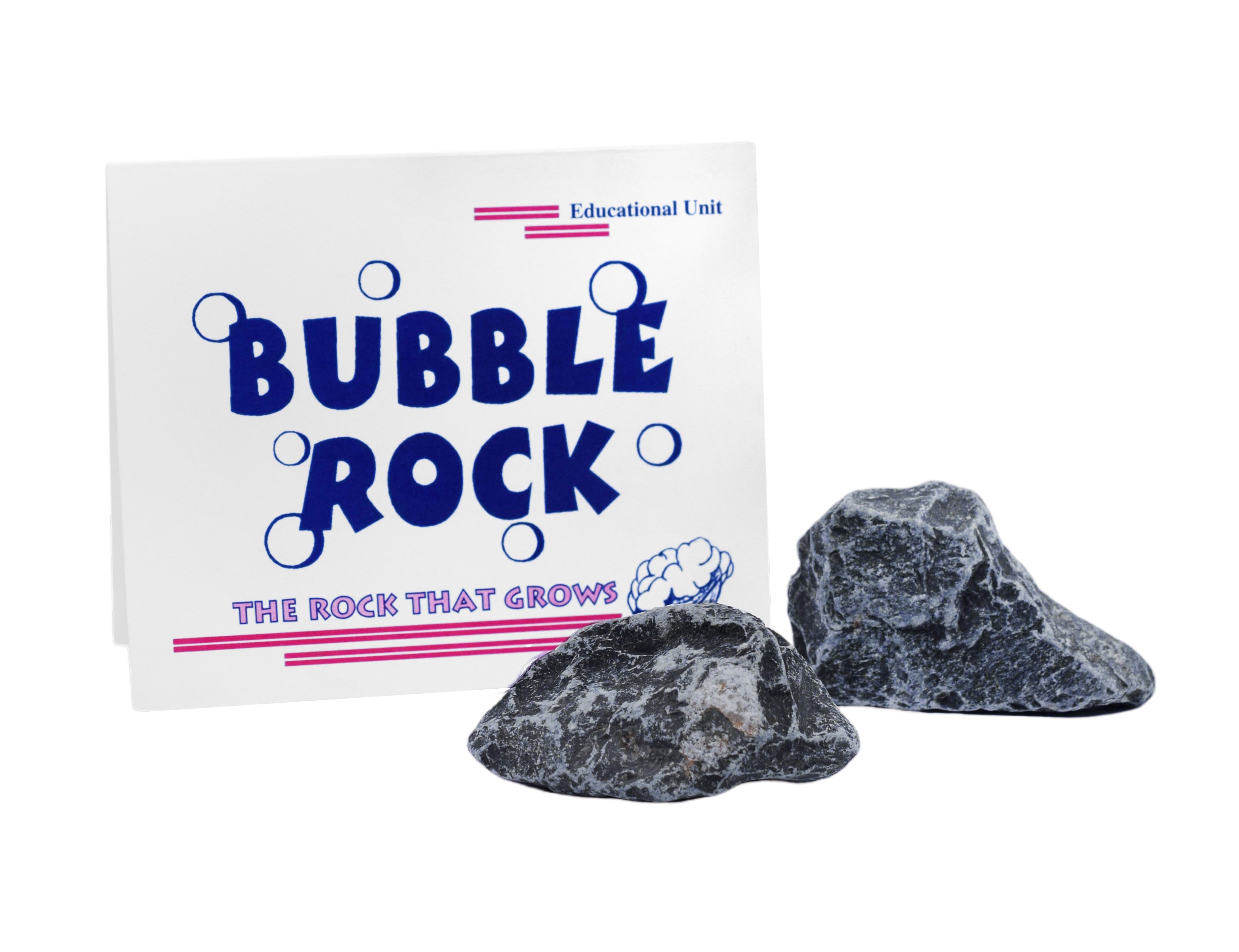 Bubble Rock Crystal Growing Kit with 2 Rocks and Instructions