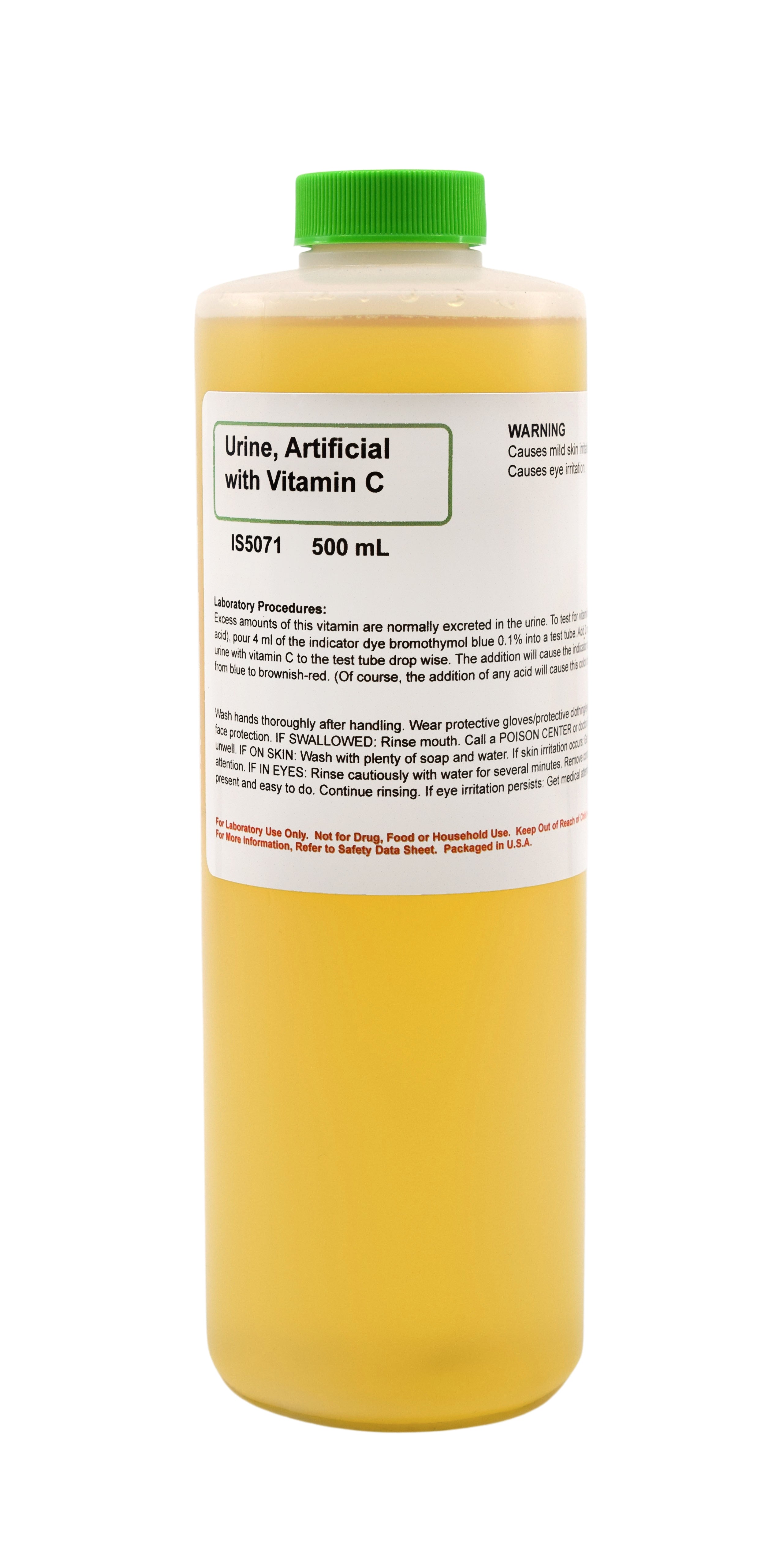 Urinalysis Demonstration Fluid with Vitamin C, 500mL