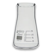 Wide Neck Conical Erlenmeyer Flask, 25mL, Heat Resistant, Borosilicate Glass