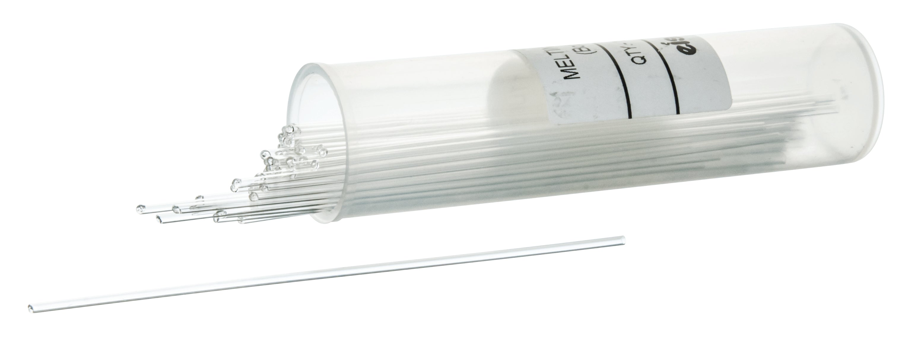 100-Pack Borosilicate Glass Capillary Melting Tubes, 4 inch, Open Both Ends