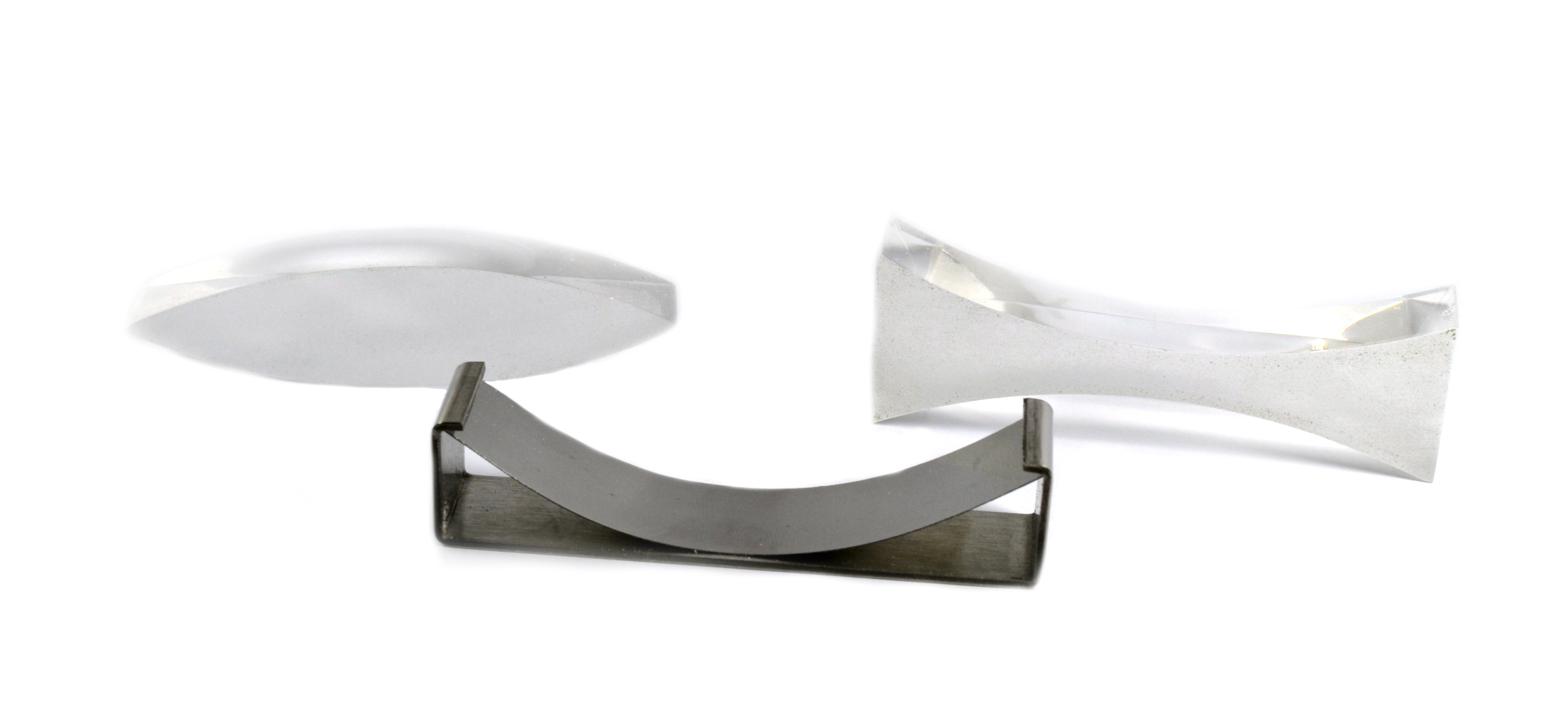3-Piece Optics Set with Acrylic Lenses and Steel Concave Mirror