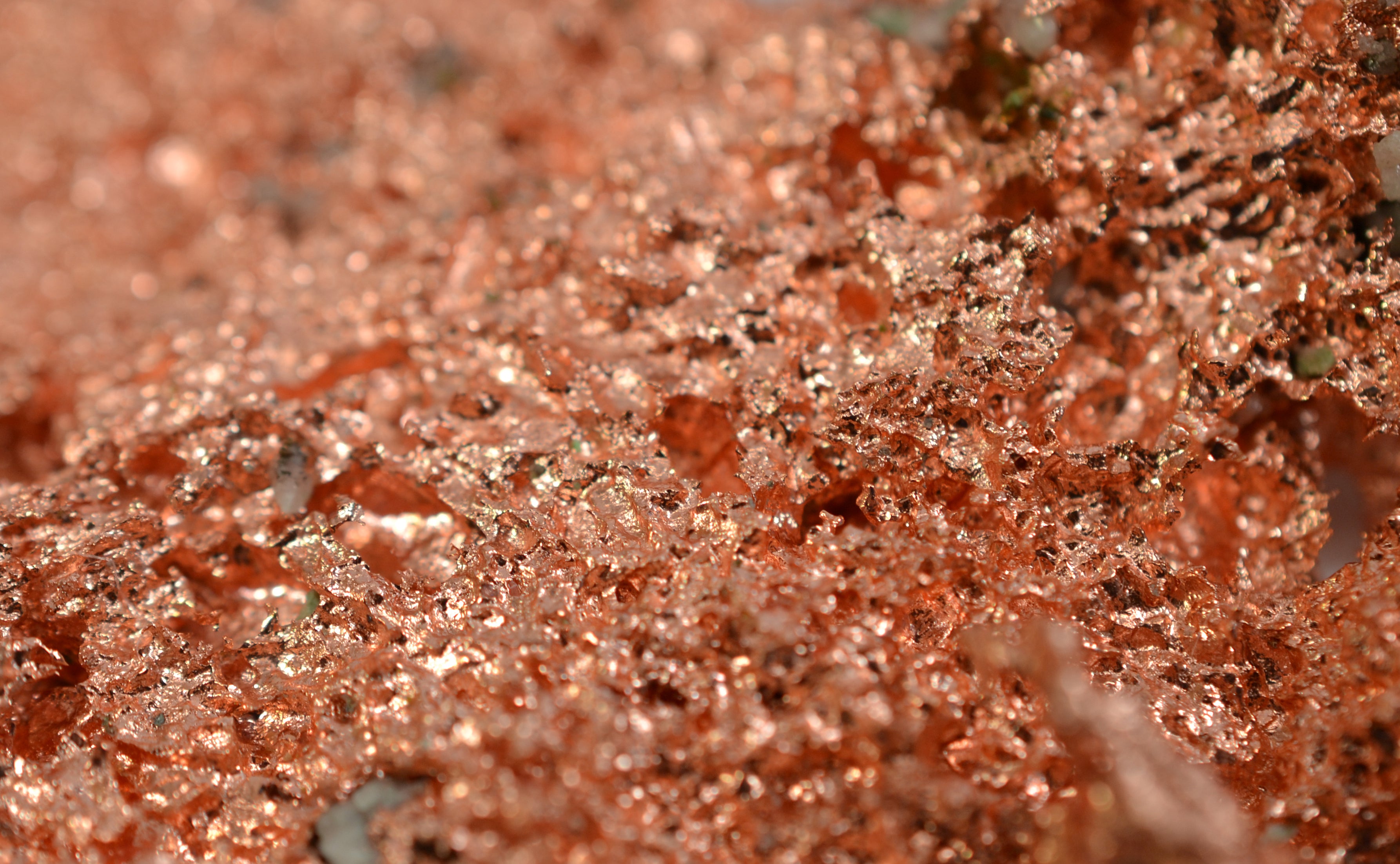Native Copper Sample Specimen, Approx 3 inch