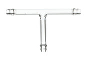 T-Shape Glass Tubing Connector, 8mm