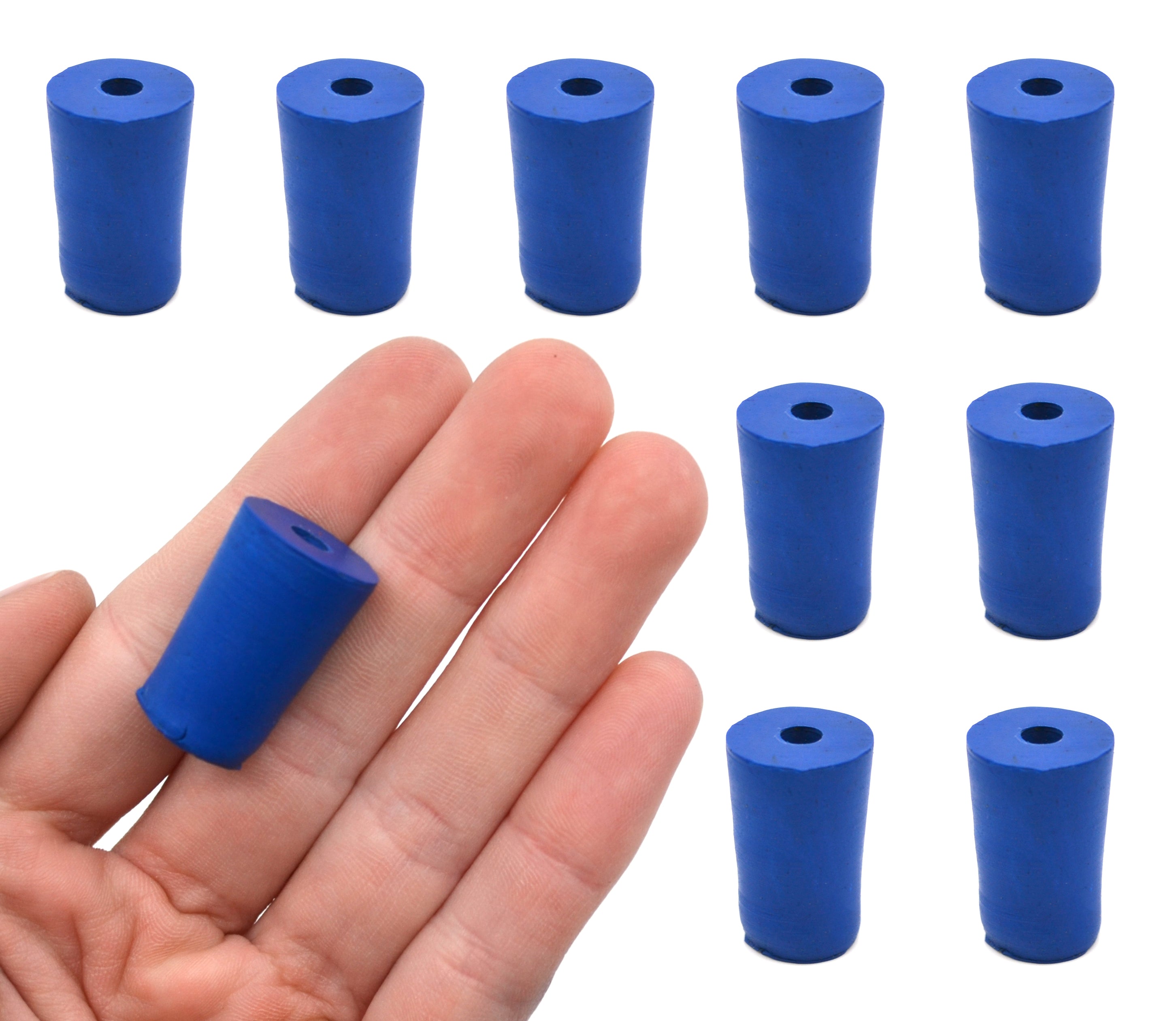 Neoprene Stopper with 1 Hole, 10-Pack