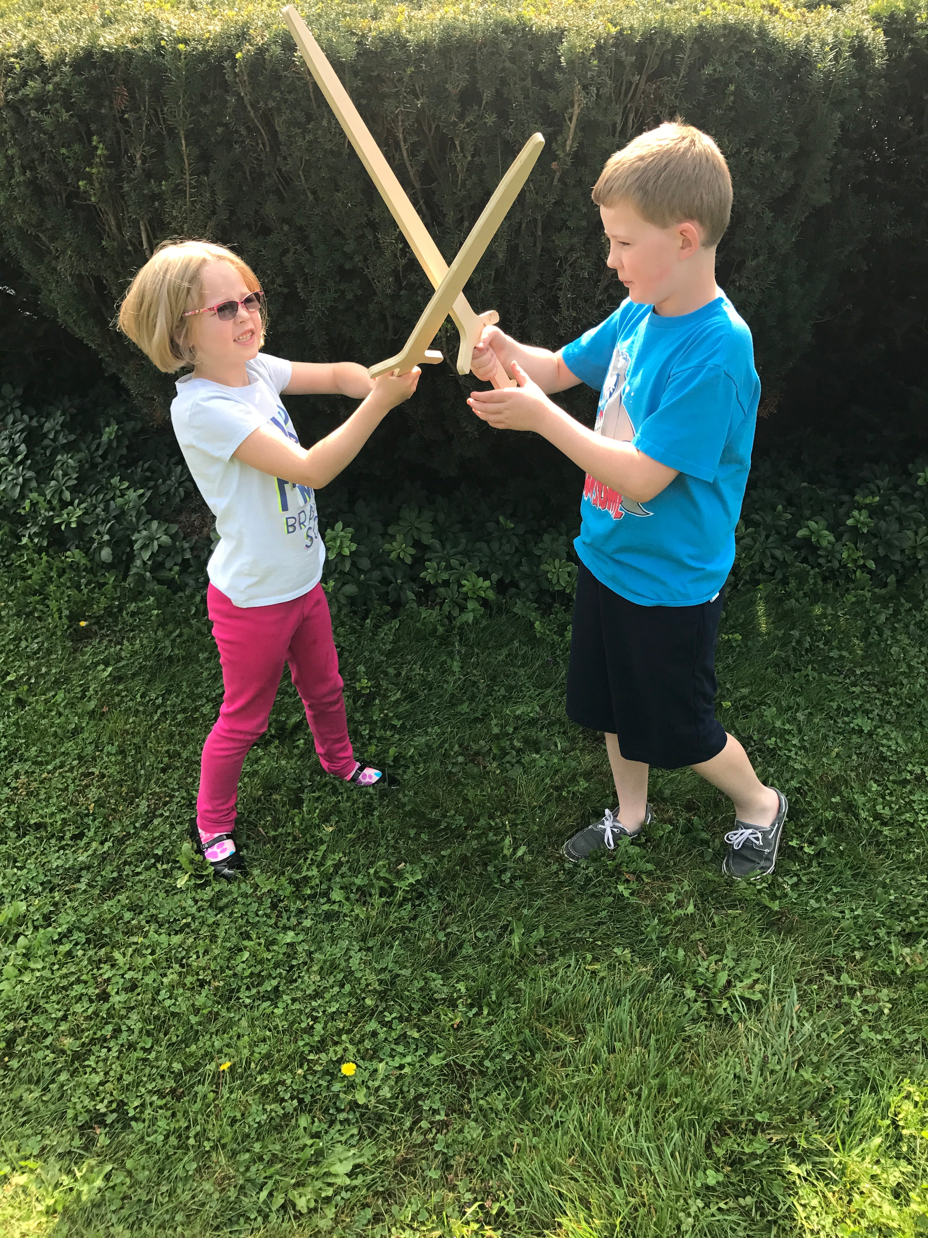 American Birch Plywood Wooden Knight's Sword, 25.5 inch