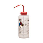 Acetone Wash Bottle, LDPE, 4-Color Label, 1000mL