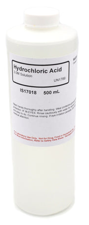 Hydrochloric Acid Solution, 3M, 500mL