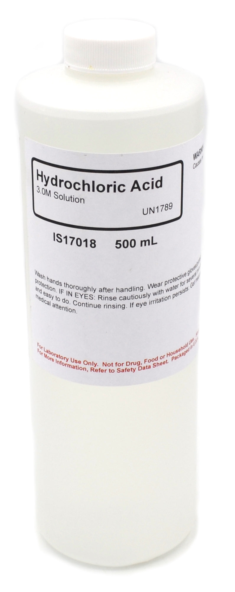 Hydrochloric Acid Solution, 3M, 500mL