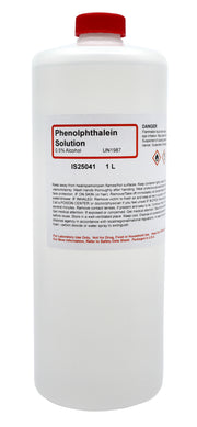Laboratory Grade Phenolphthalein Indicator Solution, 0.5%, 1L