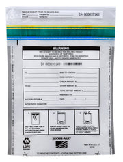 Premium Tamper-Evident Self-Sealing Security Bags, 12 x 16", 2000 Bill Capacity, 100-Pack
