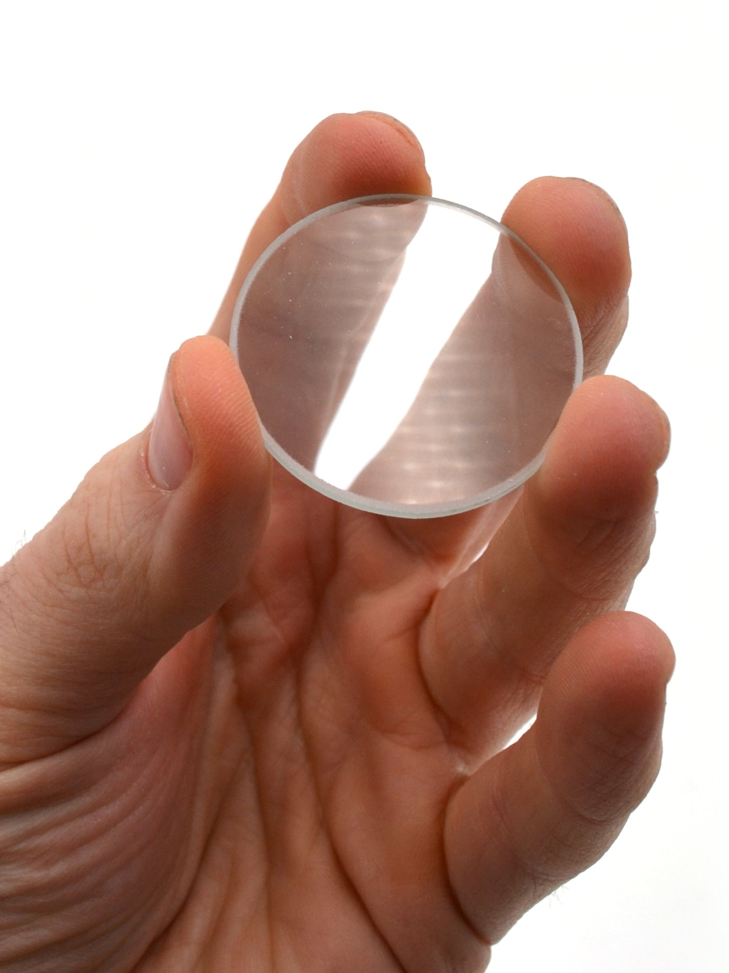 Optically Worked Double Convex Glass Lens, 200mm Focal Length, 38mm Diameter