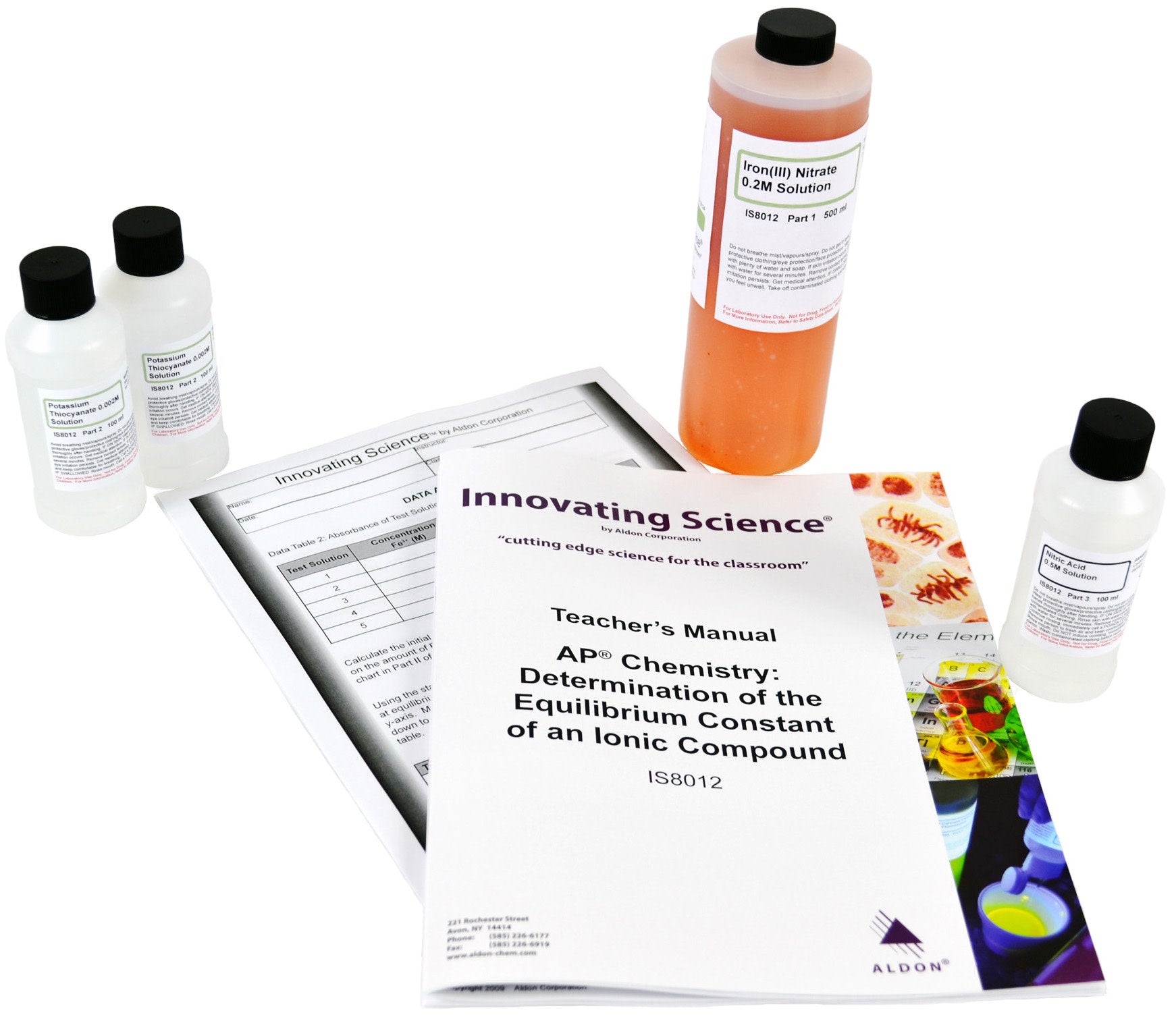 Equilibrium Constant of an Ionic Compound AP Chemistry Spectrophotometry Kit
