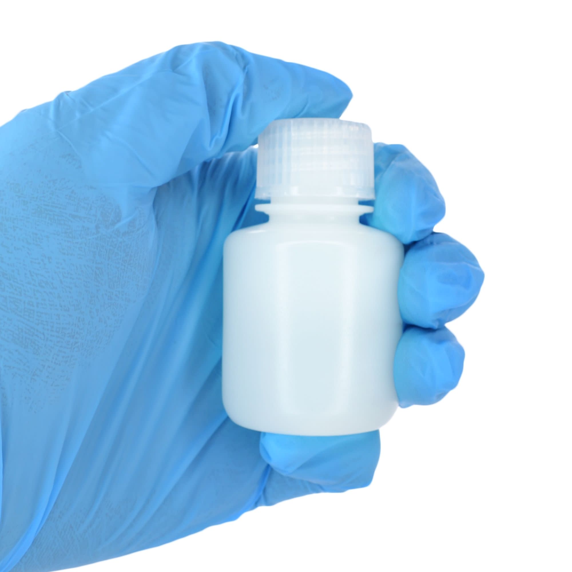 12-Pack Translucent Narrow Mouth HDPE Reagent Bottles with PP Caps, 30mL, -100 to 120°C