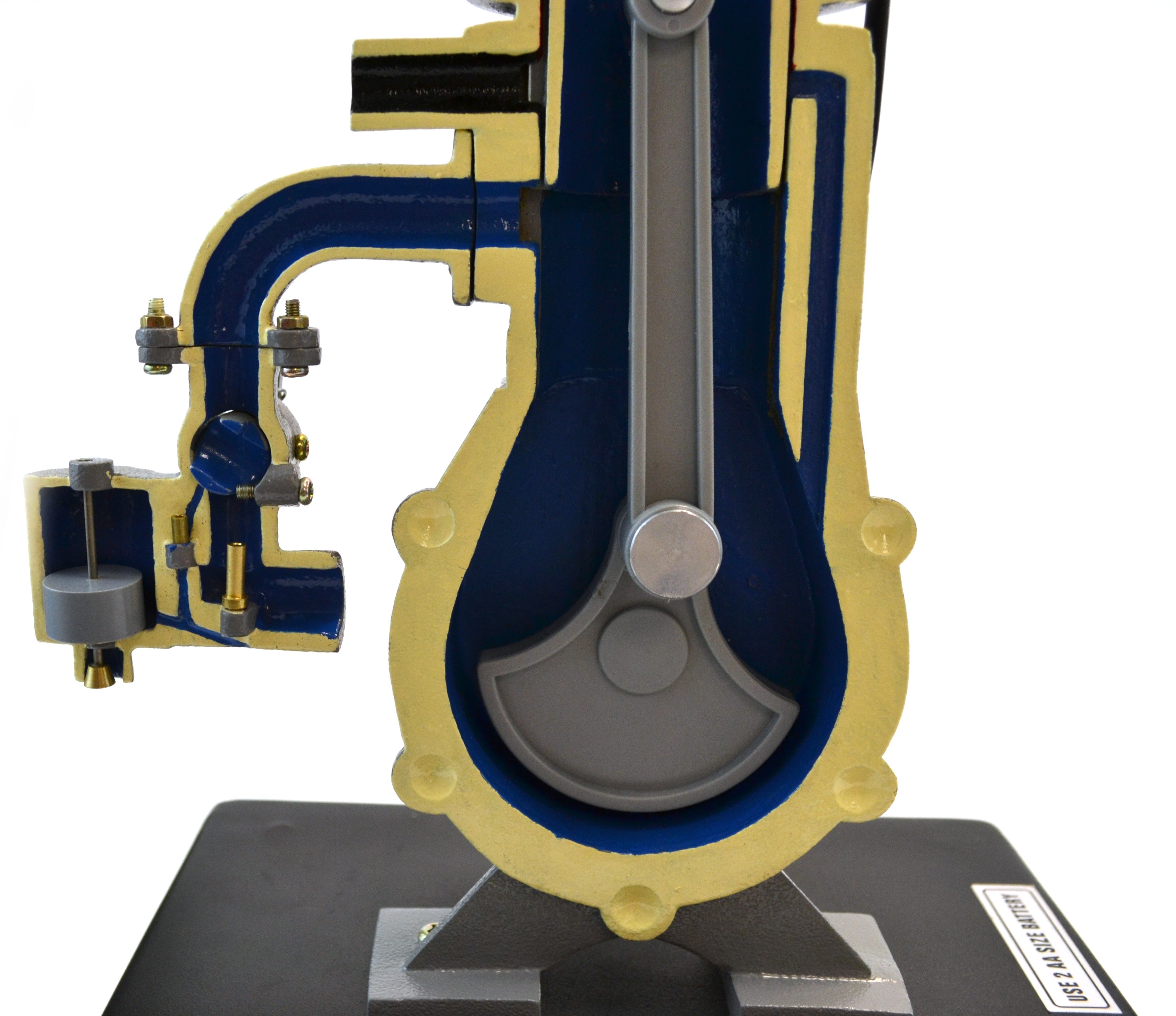 2-Stroke Gasoline Hand-Crank Engine Model, 14"