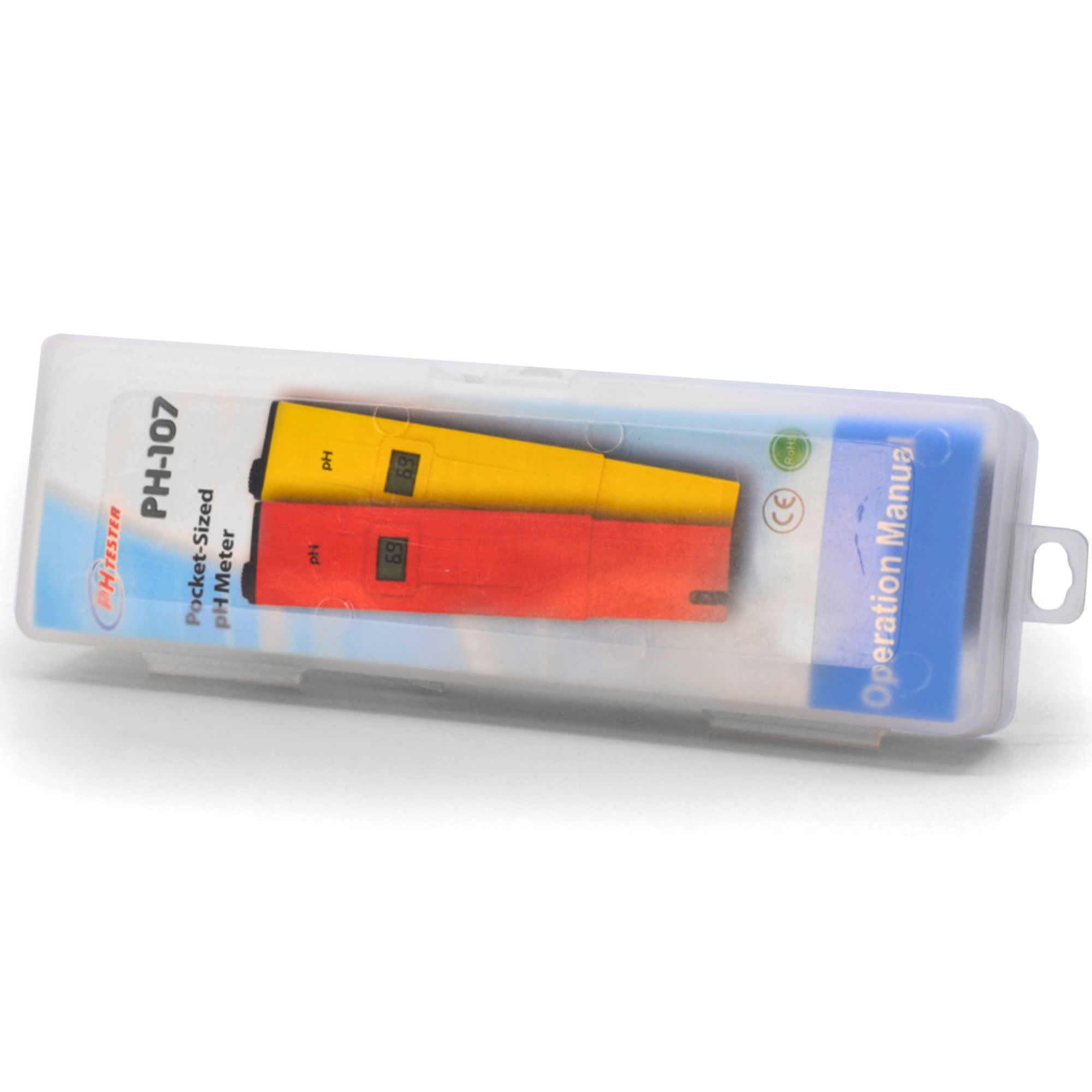 Pocket Digital pH Tester, 0-14 Range, ±0.1 Accuracy