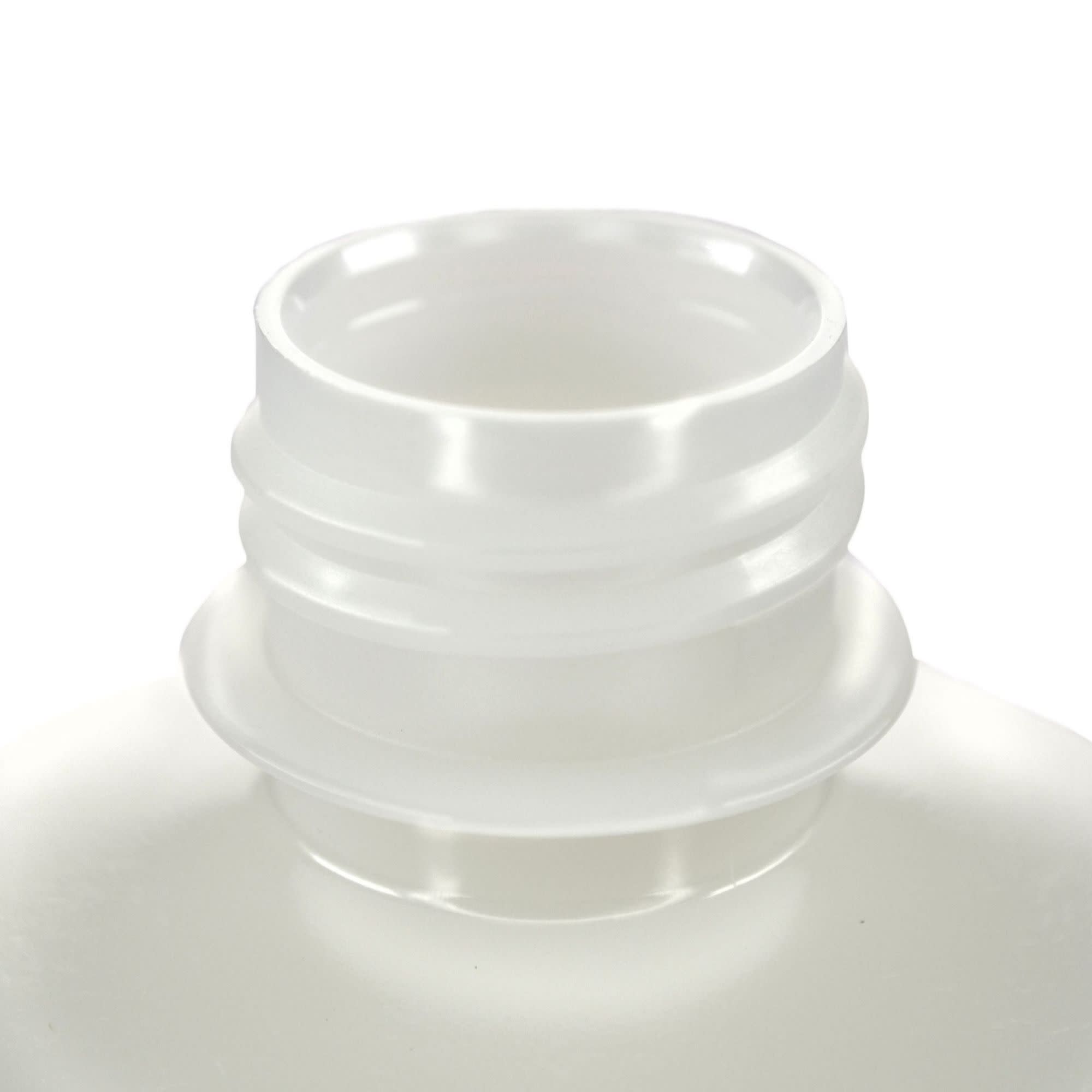 125-Bulk Pack Translucent Narrow Mouth HDPE Reagent Bottles with PP Caps, 500mL, -100 to 120°C