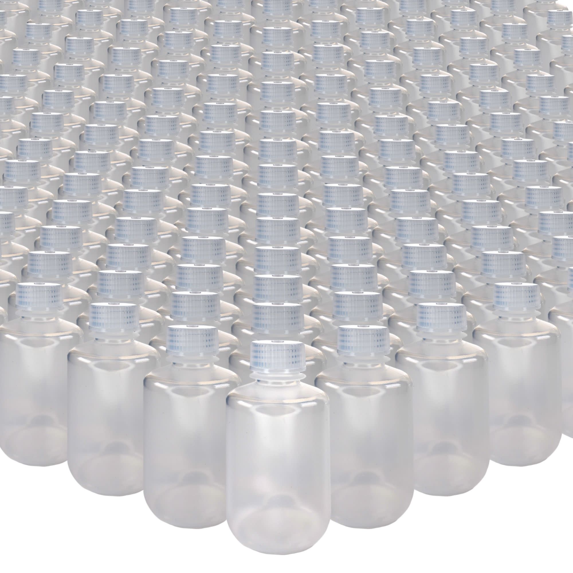 500-Bulk Pack Autoclavable Narrow Mouth Polypropylene Reagent Bottles, 125mL, 0-135°C