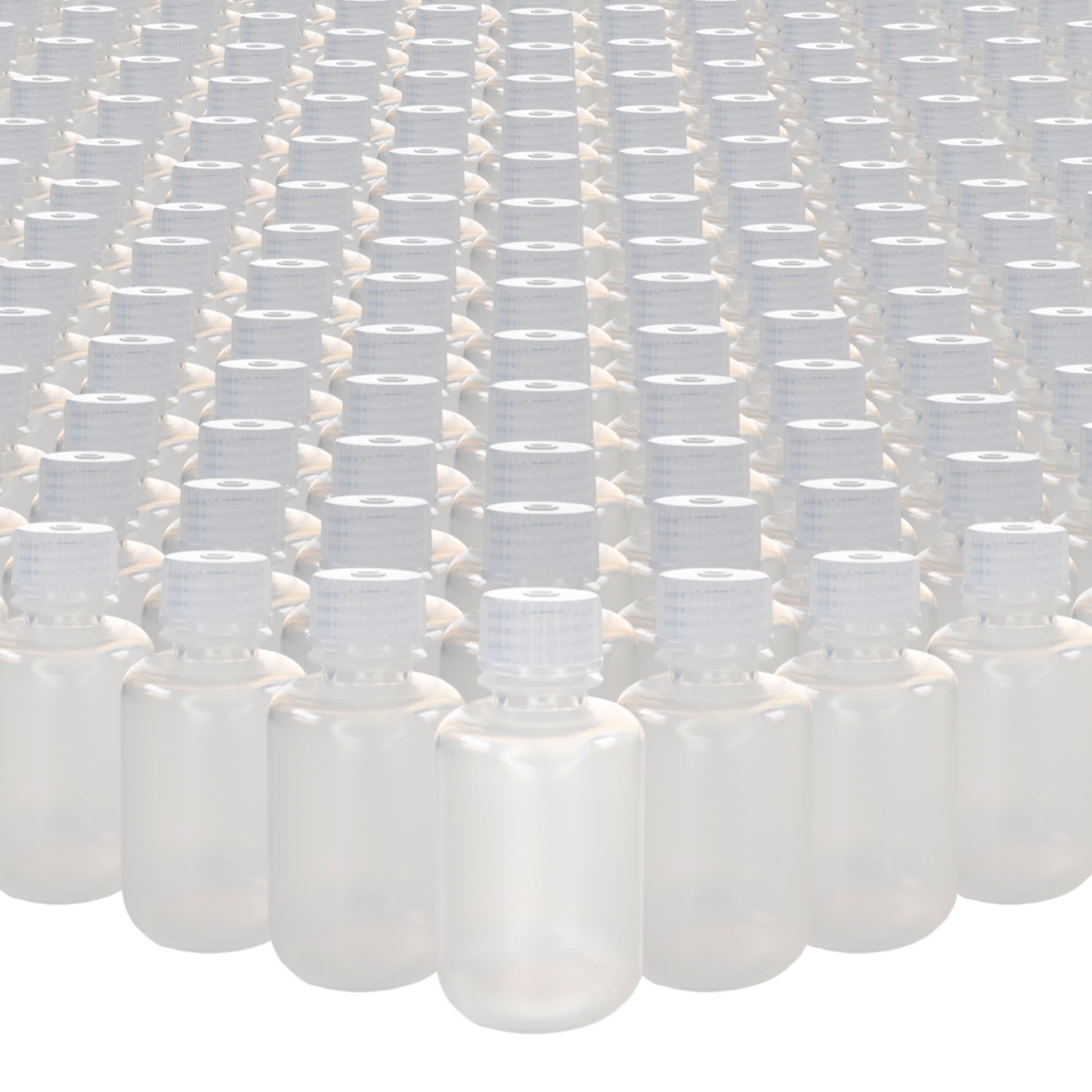 1000-Bulk Pack Autoclavable Narrow Mouth Polypropylene Reagent Bottles, 60mL, 0-135°C