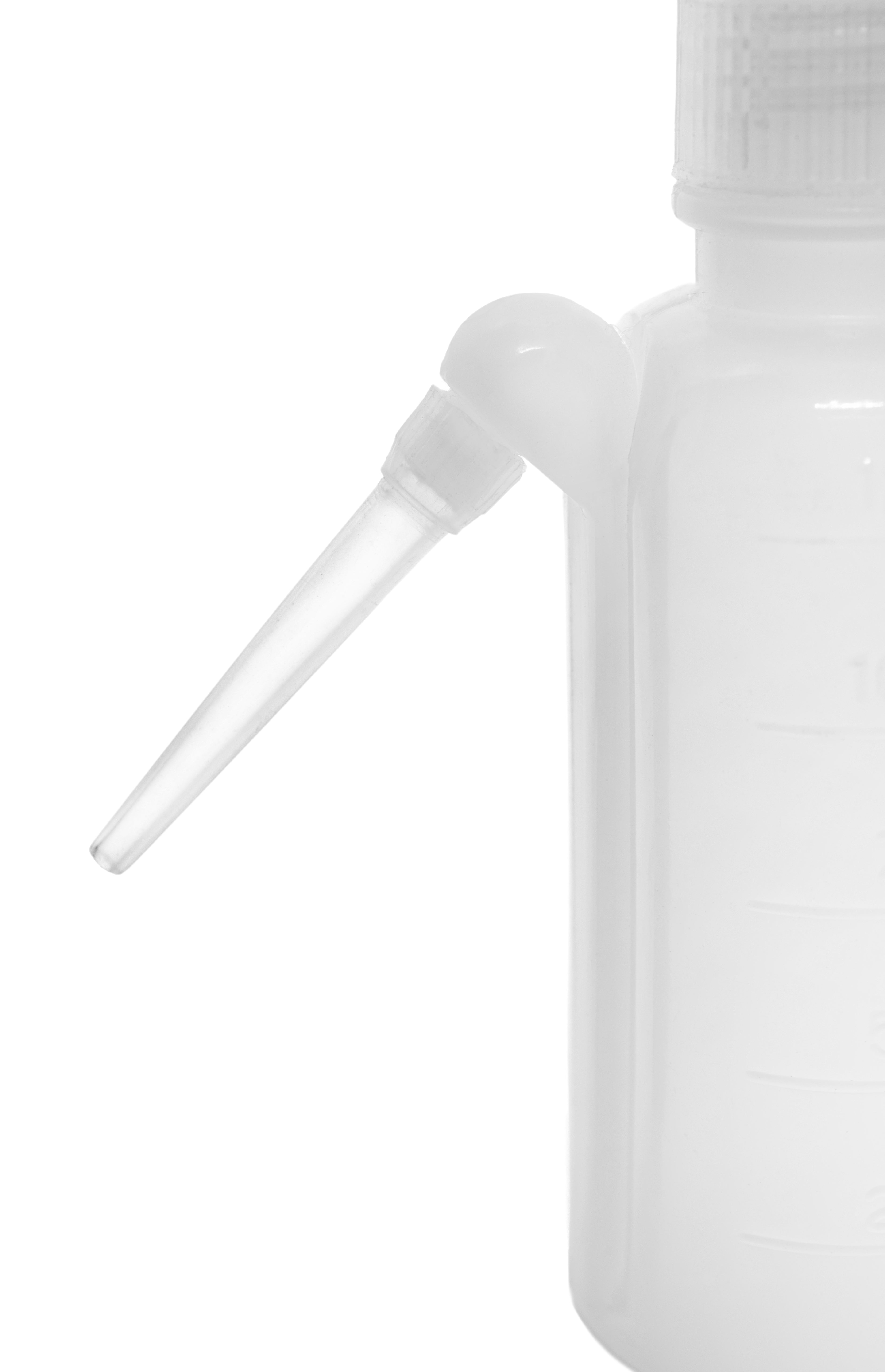 Translucent Polyethylene Wash Bottle with Down-Spout Screw Cap, 125mL
