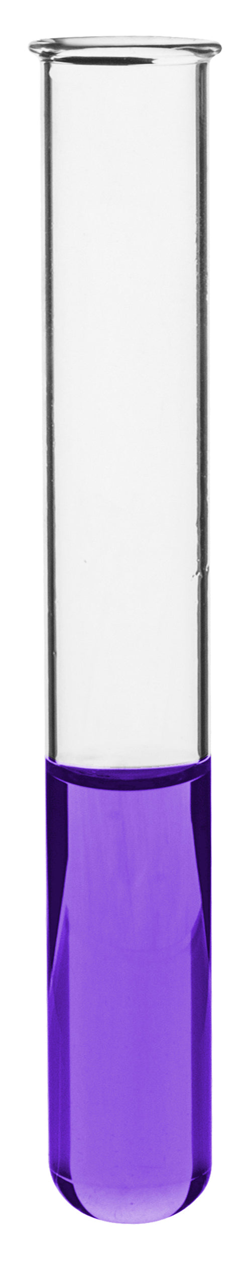 48PK Test Tubes, 20mL, 16x150mm - Rimmed - Light Wall, 1.2mm Thick - Borosilicate 3.3 Glass