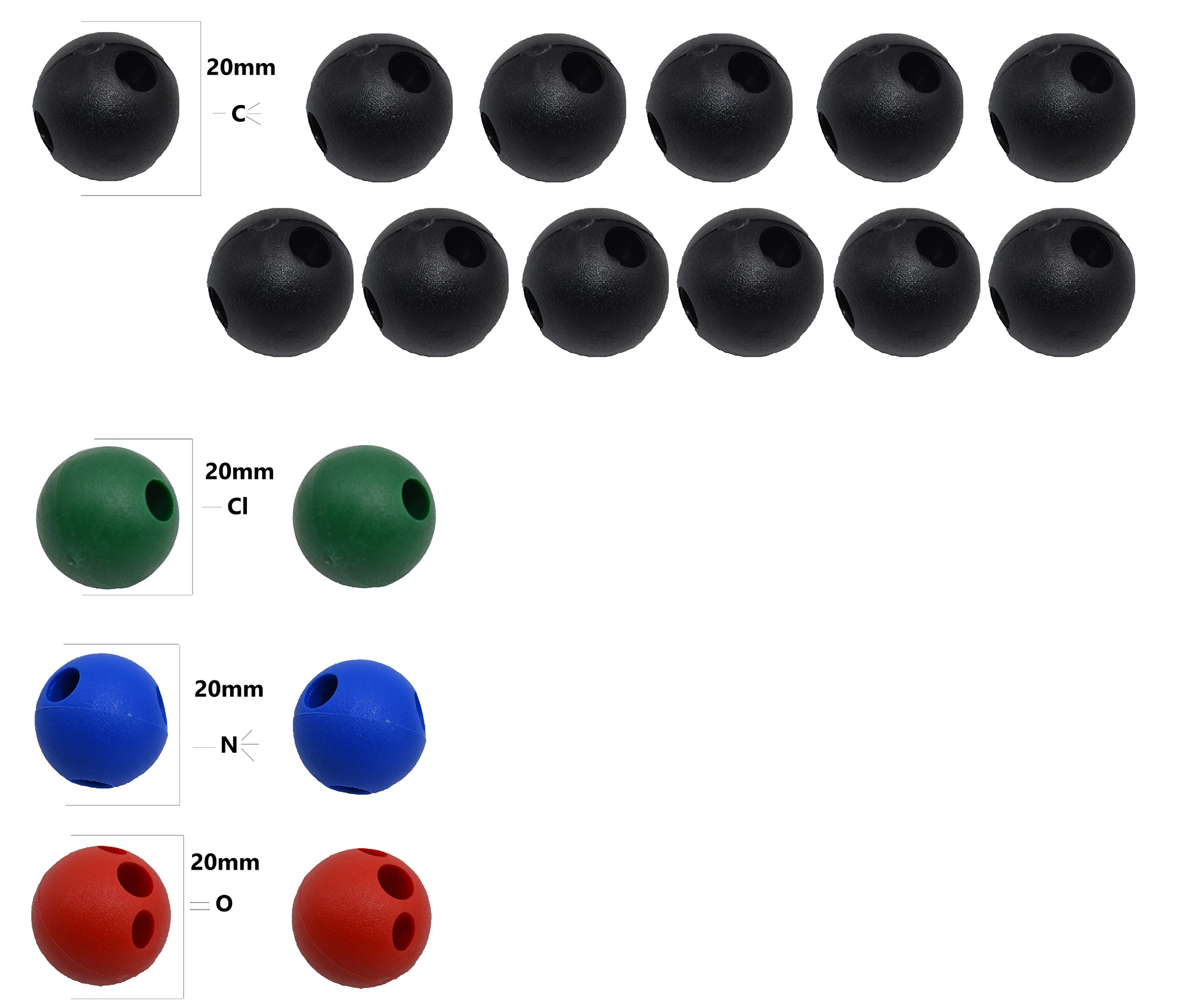 59-Atom Molecular Model Set