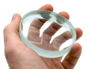 Optically Worked Double Concave Glass Lens, 75mm Diameter, 150mm Focal Length