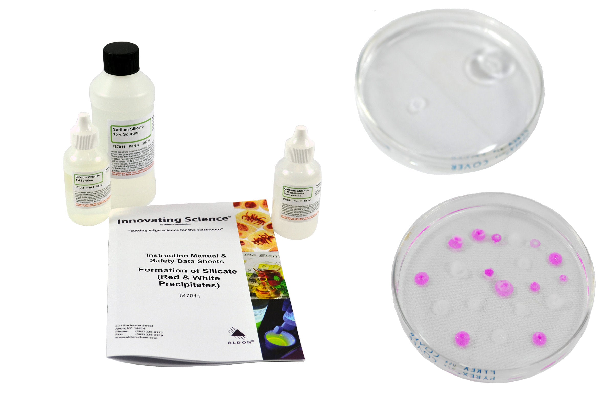 Formation of Silicates Red and White Precipitates Demonstration Kit